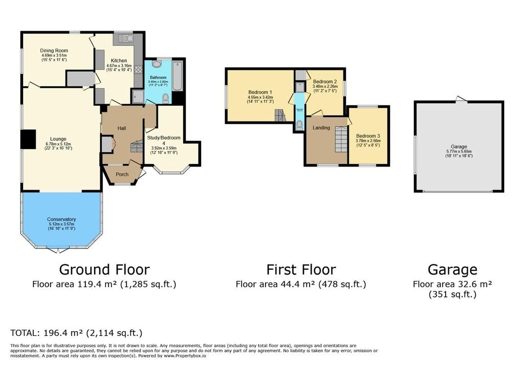 Floor plan, 3 bedroom detached cottage for sale, Meadow Cottage Tamworth Road, Coventry, CV7