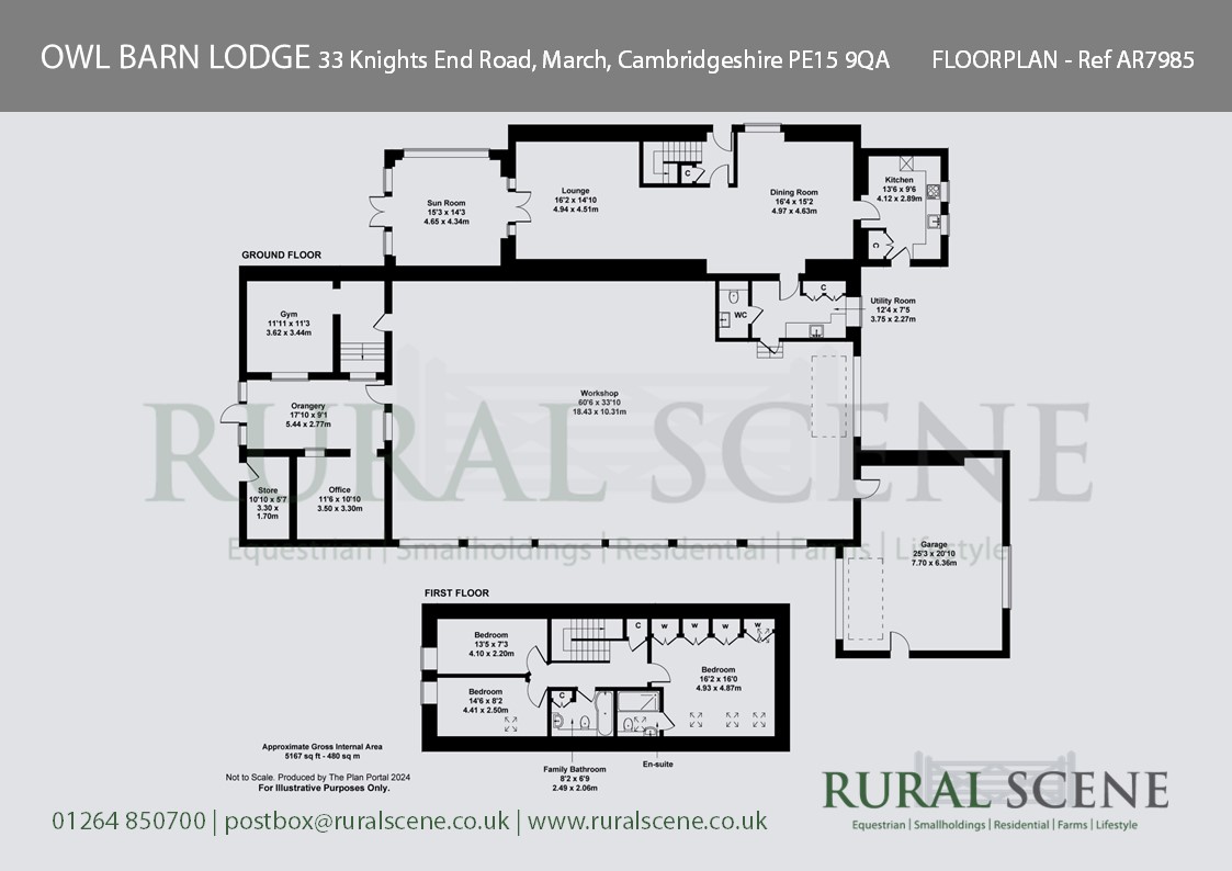 Floorplan, 3 bedroom detached barn conversion for sale, Knights End Road, March, PE15
