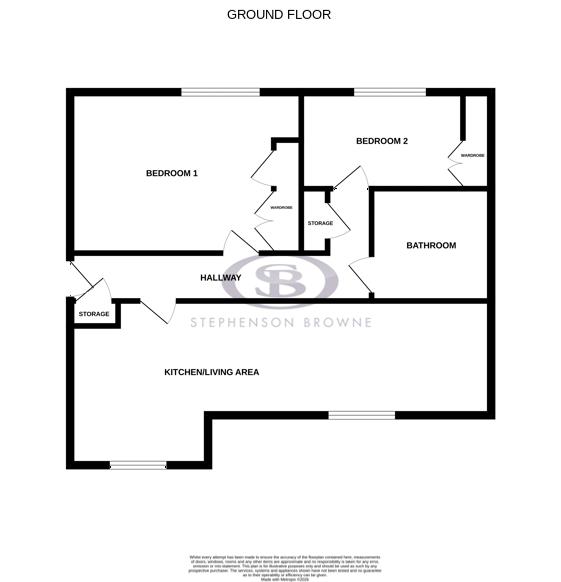 Floor plan, 2 bedroom flat for sale, The Mill, Newcastle, ST5