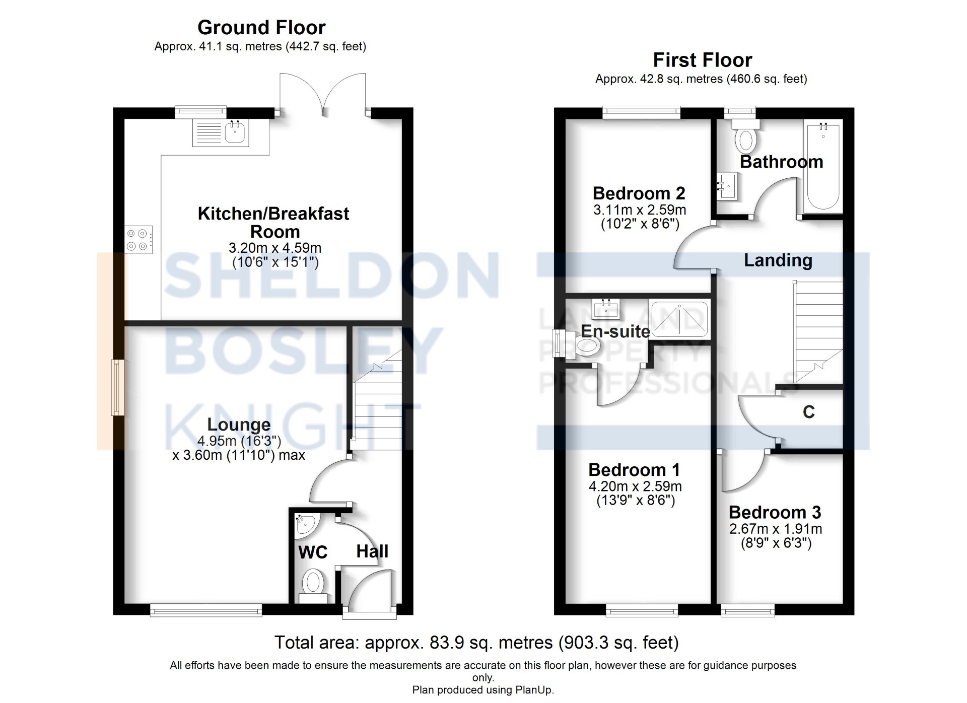 Floorplan, 3 bedroom semi detached house for sale, Tawny Grove, Coventry, CV4