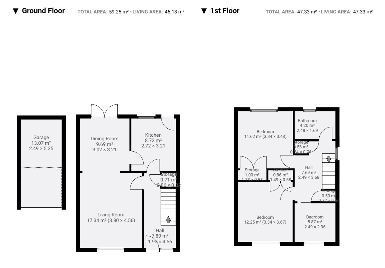Floor plan, 3 bedroom semi detached house for sale, Unicorn Avenue, Coventry, CV5