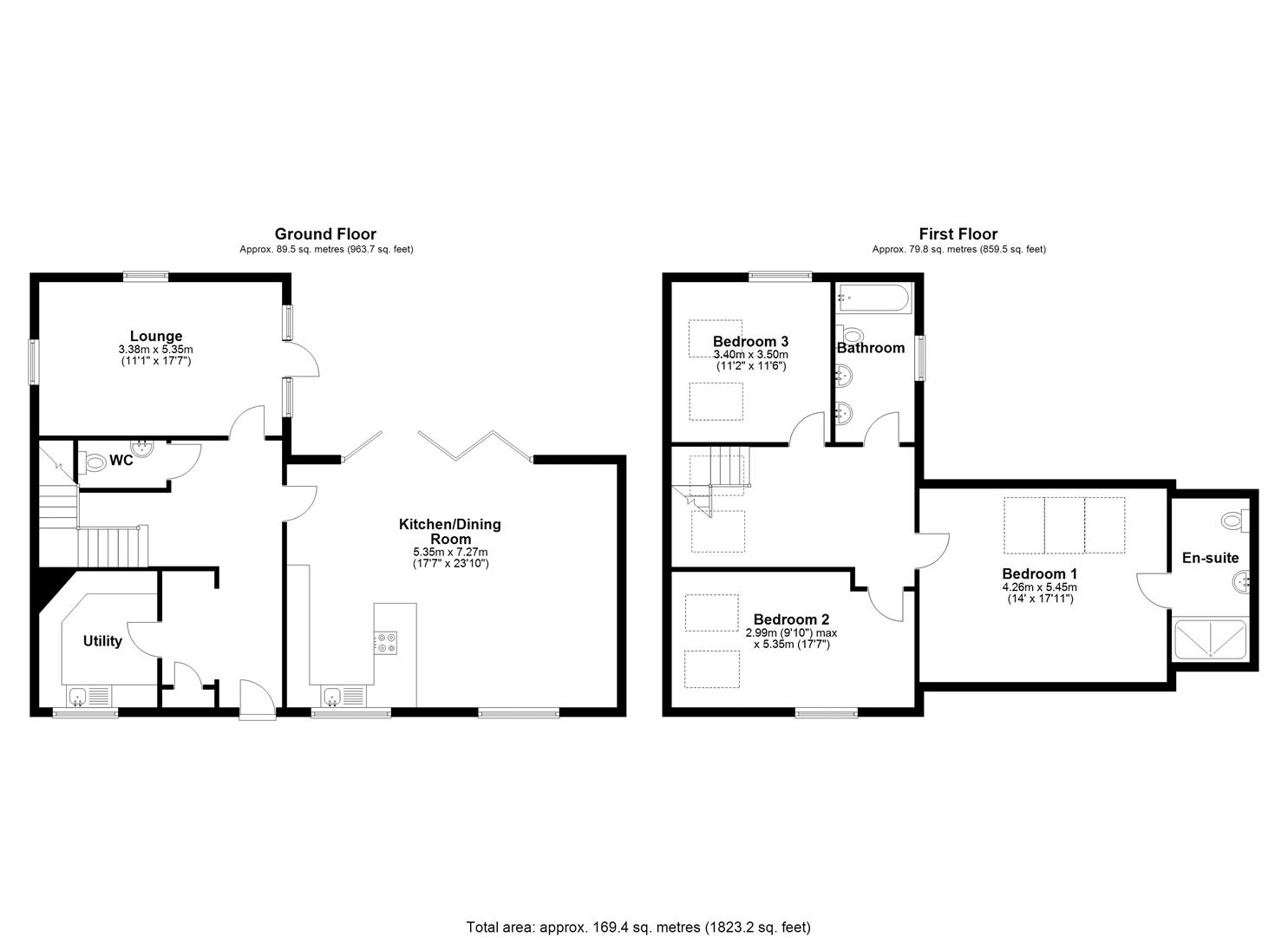 Floorplan, 3 bedroom semi detached house for sale, The Potting Shed, Stratford-Upon-Avon, CV37