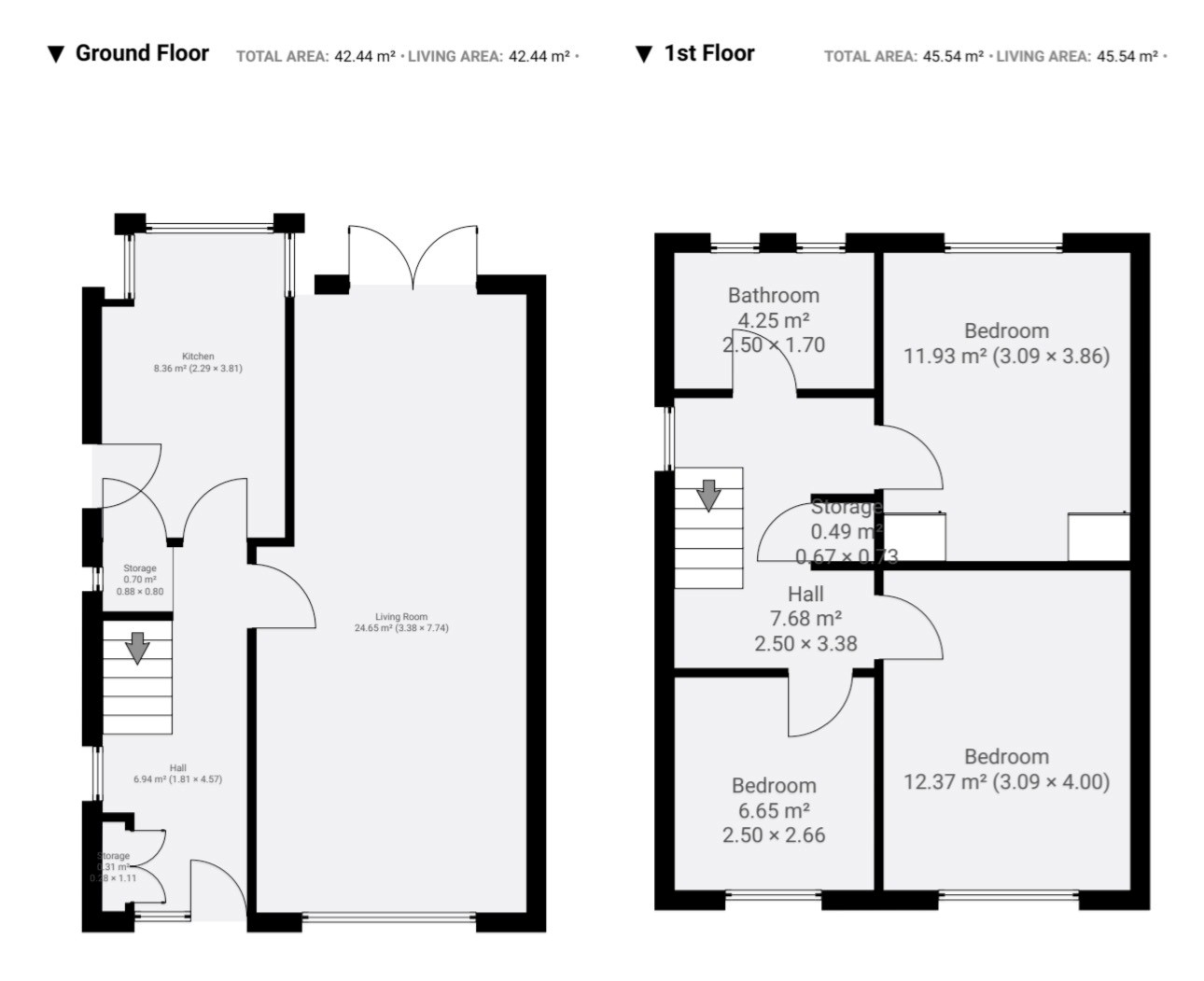 Floor plan, 3 bedroom semi detached house for sale, Carding Close, Coventry, CV5