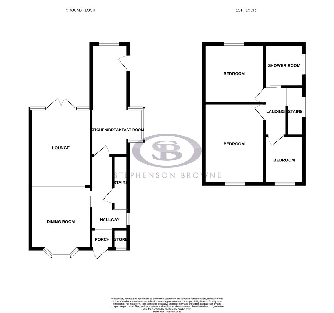Floor plan, 3 bedroom other for sale, Newfield Drive, Crewe, CW1