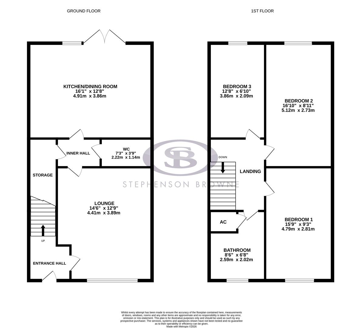 Floor plan, 3 bedroom other for sale, Norman Oxborrow Drive, Congleton, CW12