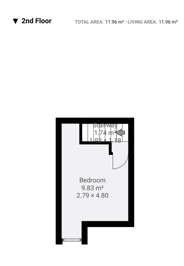 Floor plan, 3 bedroom terraced house for sale, Enfield Road, Coventry, CV2