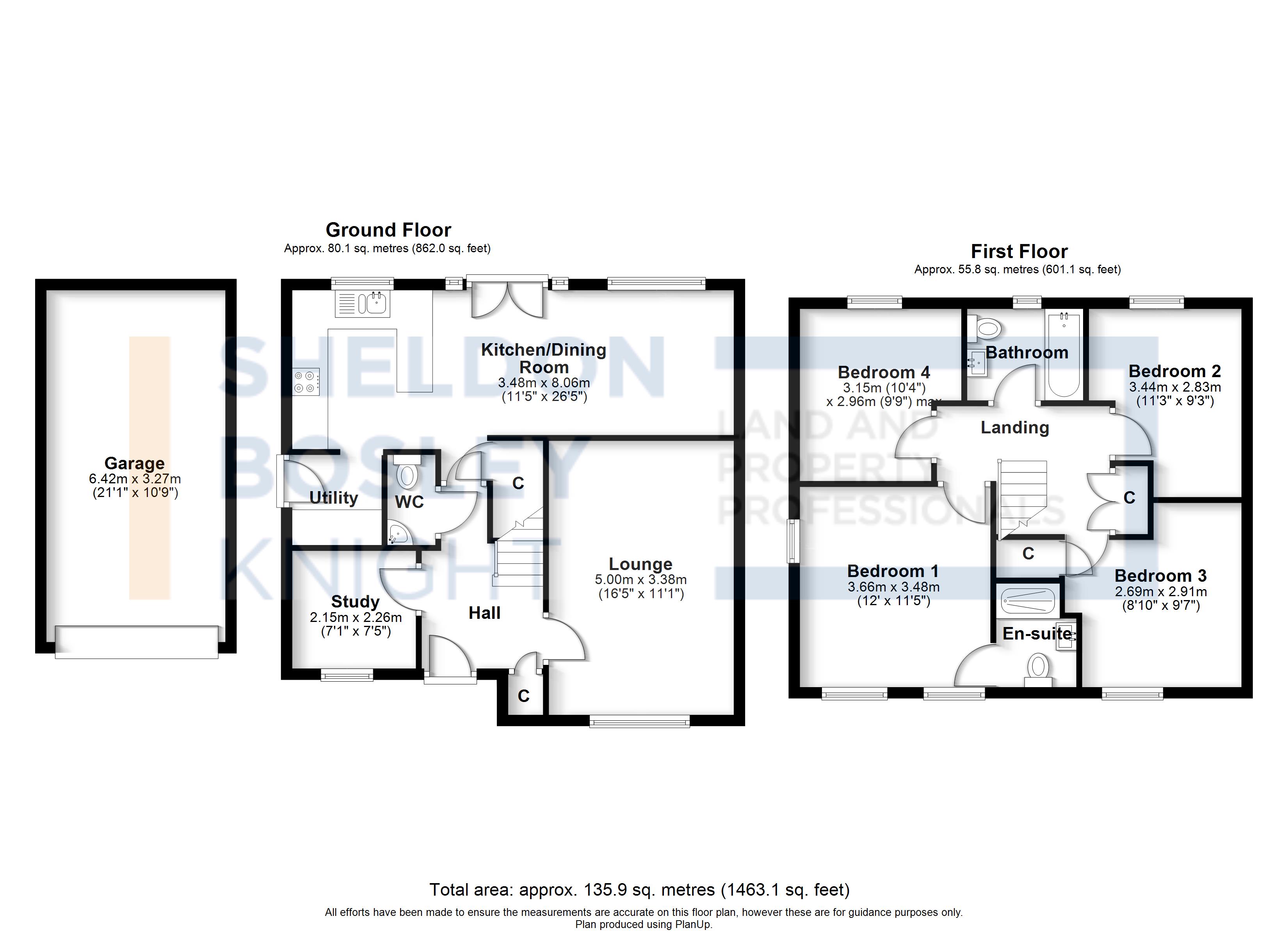 Floorplan, 4 bedroom detached house for sale, Horton Drive, Leamington Spa, CV33