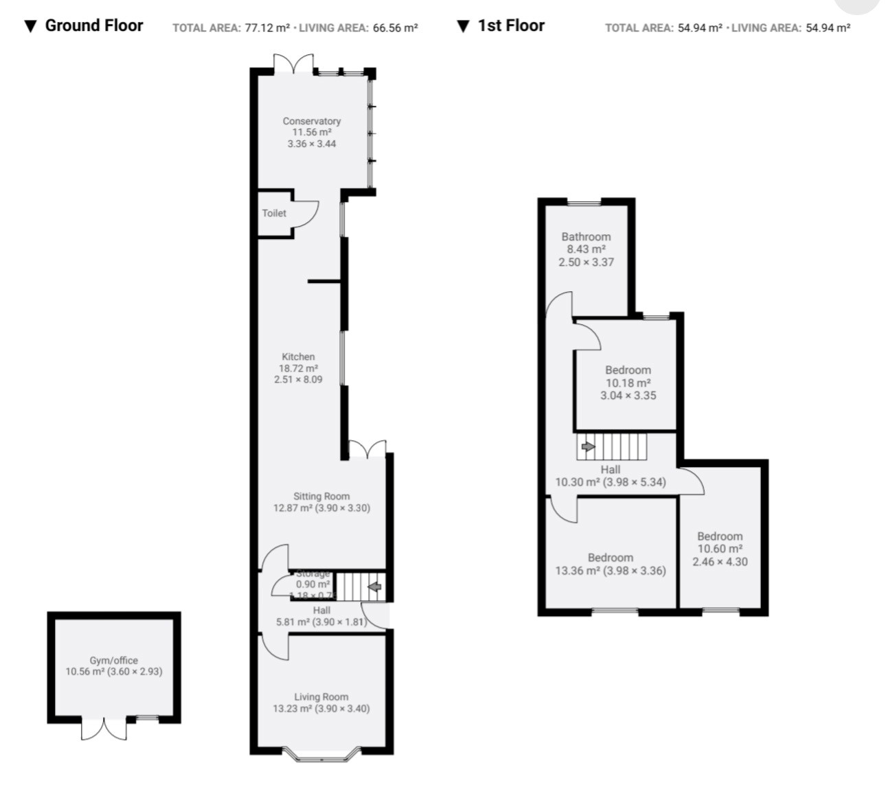 Floor plan, 3 bedroom terraced house for sale, Old Hinckley Road, Nuneaton, CV10