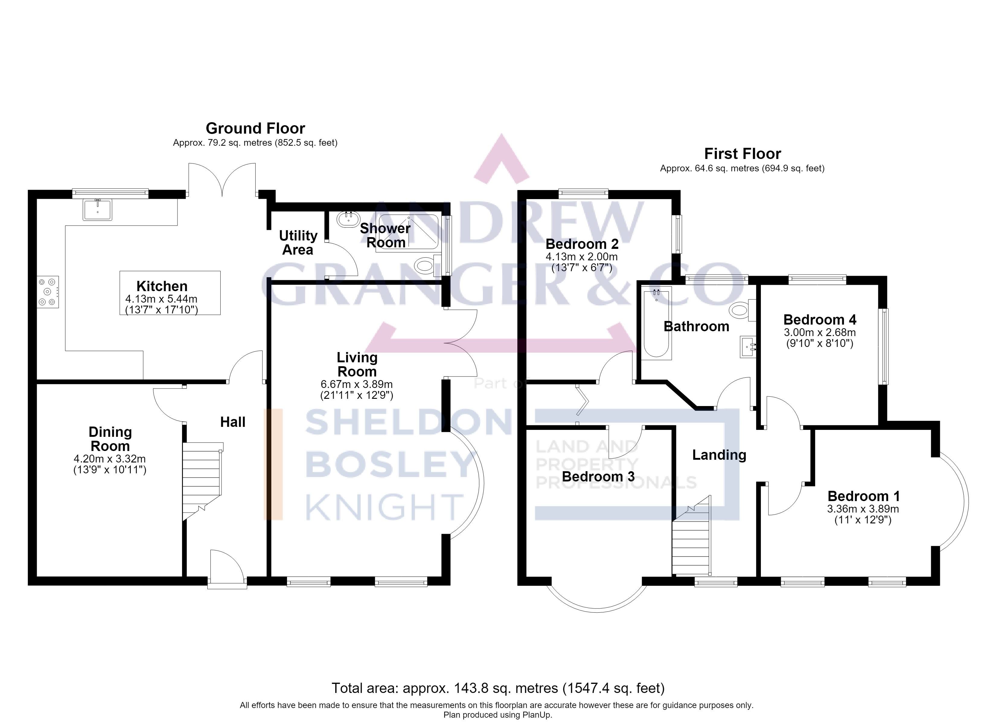 Floorplan, 4 bedroom detached house for sale, Stanley Drive, Leicester, LE5
