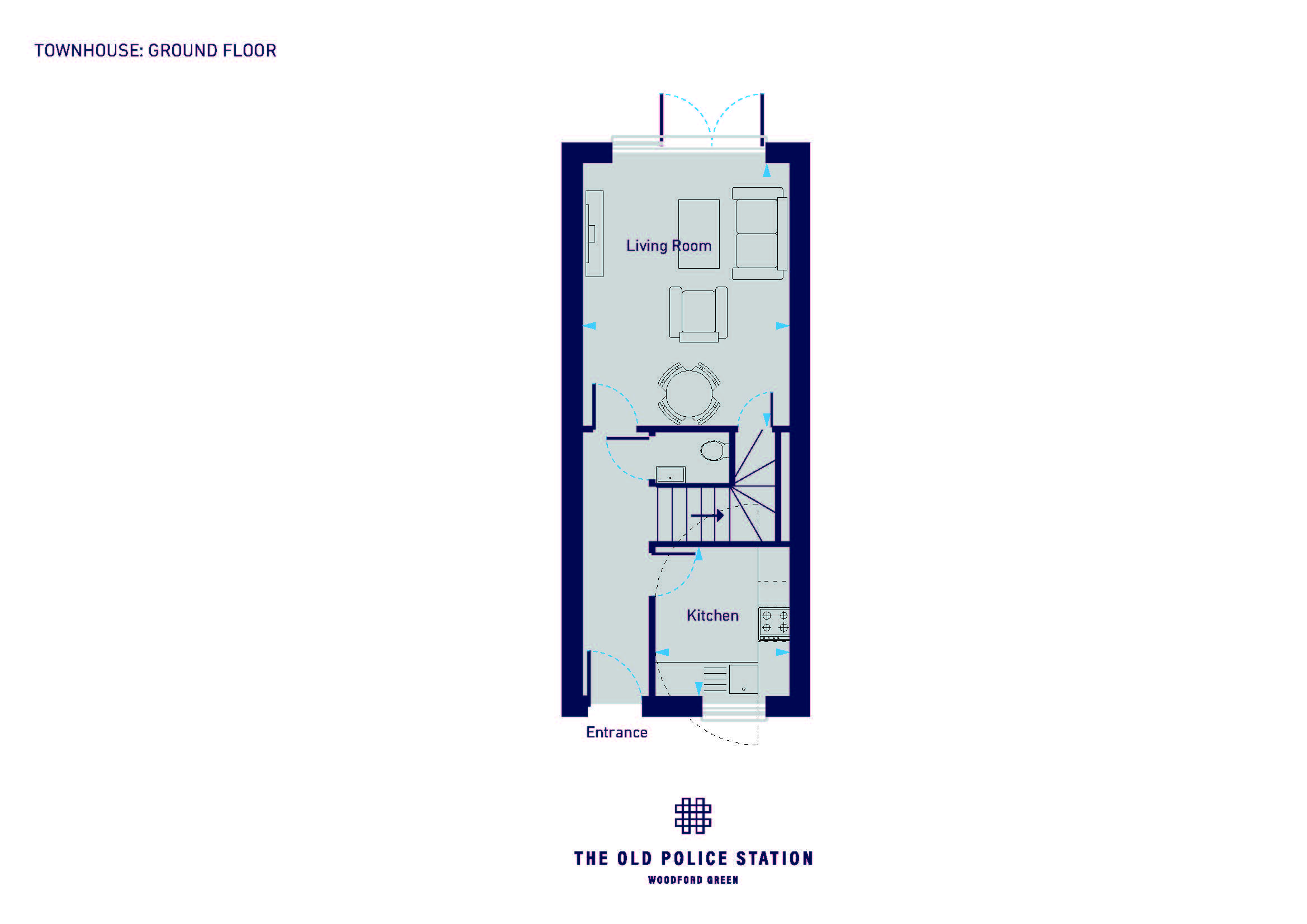 Floor plan, 3 bedroom terraced house for sale, Shield Walk, Woodford Green, IG8