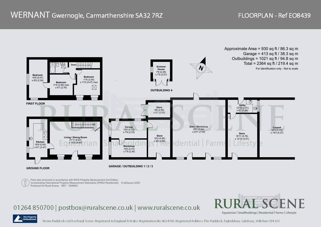 Floorplan, 3 bedroom detached house for sale, Wernant, Carmarthen, SA32