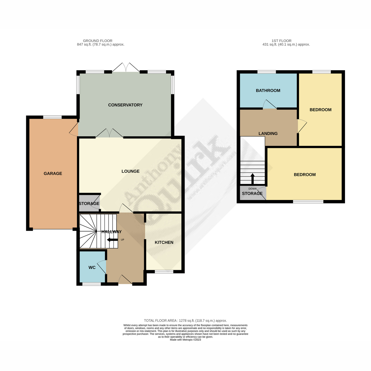 Floor plan, 2 bedroom for sale, Haven Quays, Canvey Island, SS8