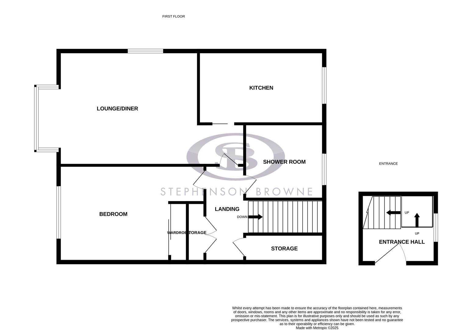Floor plan, 1 bedroom flat for sale, Priesty Court, Congleton, CW12