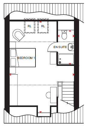 Floorplan, 3 bedroom detached house for sale, Plot 106, Leicester, LE7