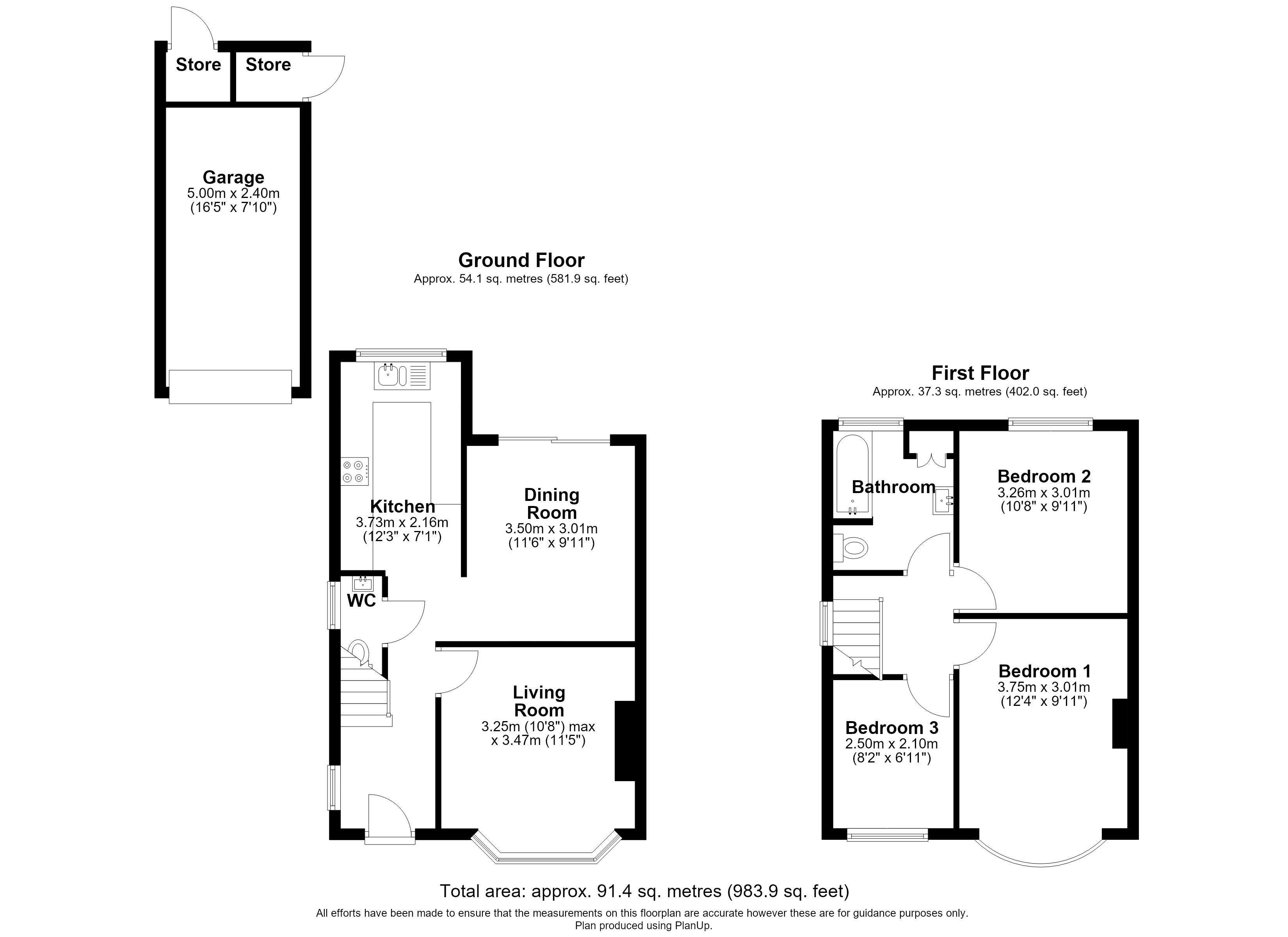 Floorplan, 3 bedroom semi detached house for sale, Parklands Drive, Loughborough, LE11