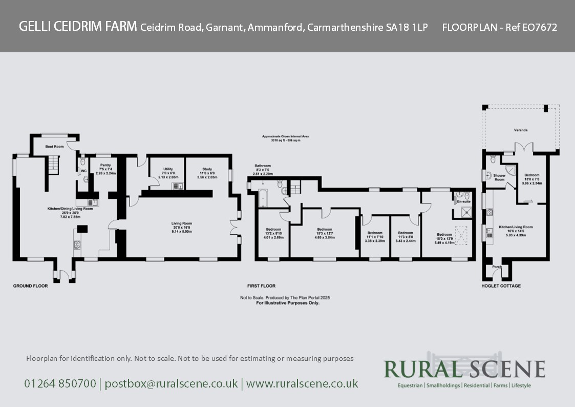 Floorplan, 5 bedroom detached house for sale, Gelli Ceidrim Farm Ceidrim Road, Ammanford, SA18