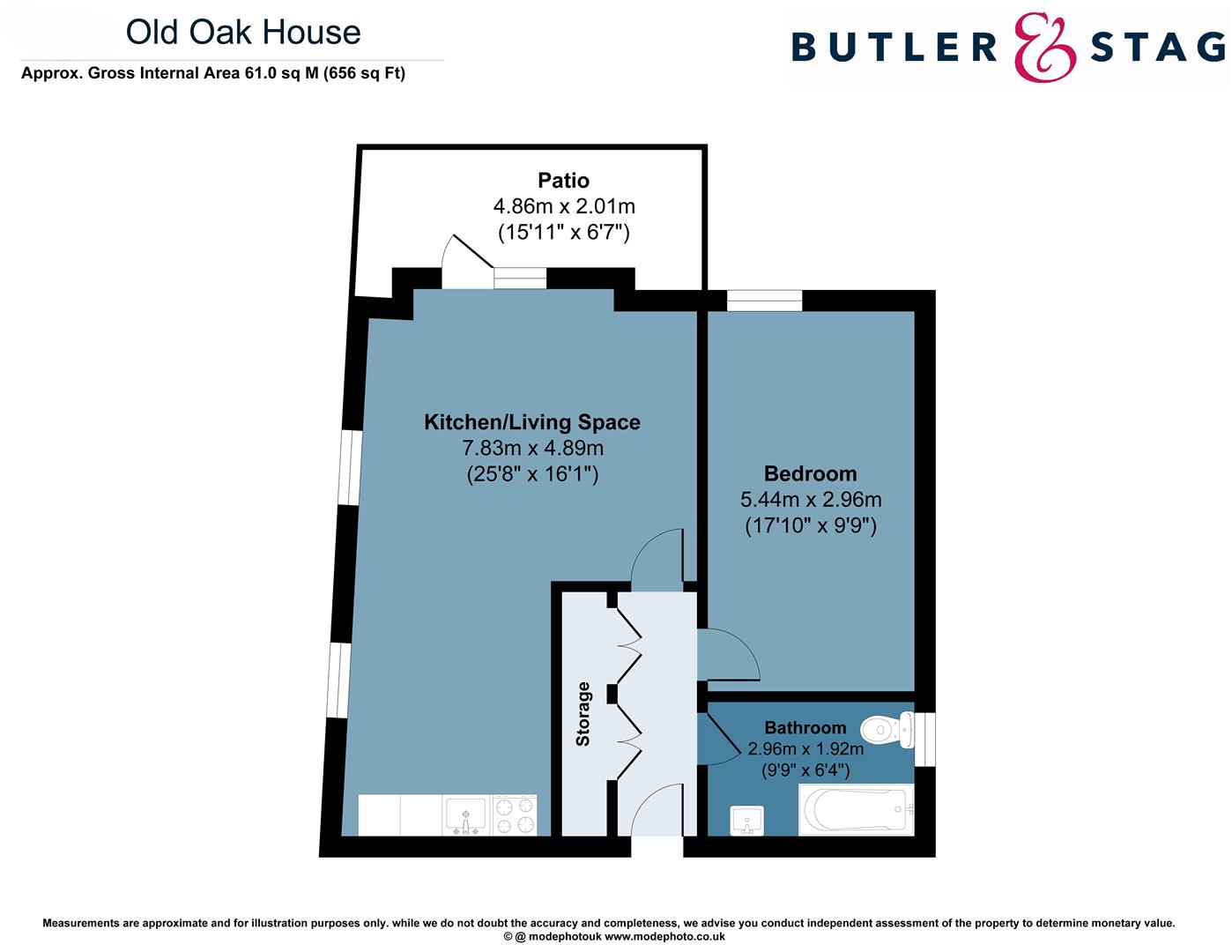 Floor plan, 1 bedroom apartment for sale, Old Oak House, London, W12