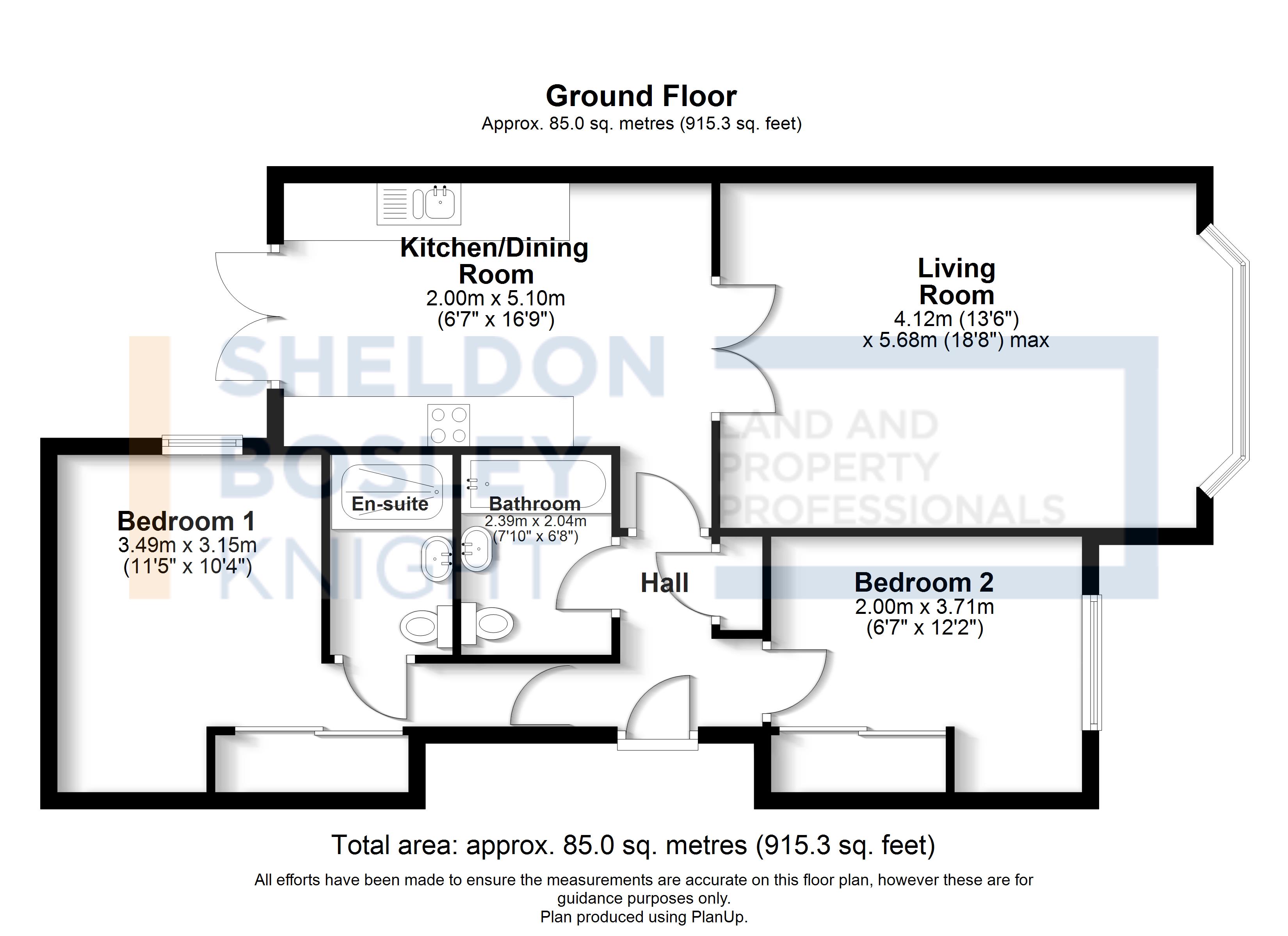 Floorplan, 2 bedroom apartment for sale, Apmt 2, Coventry, CV3