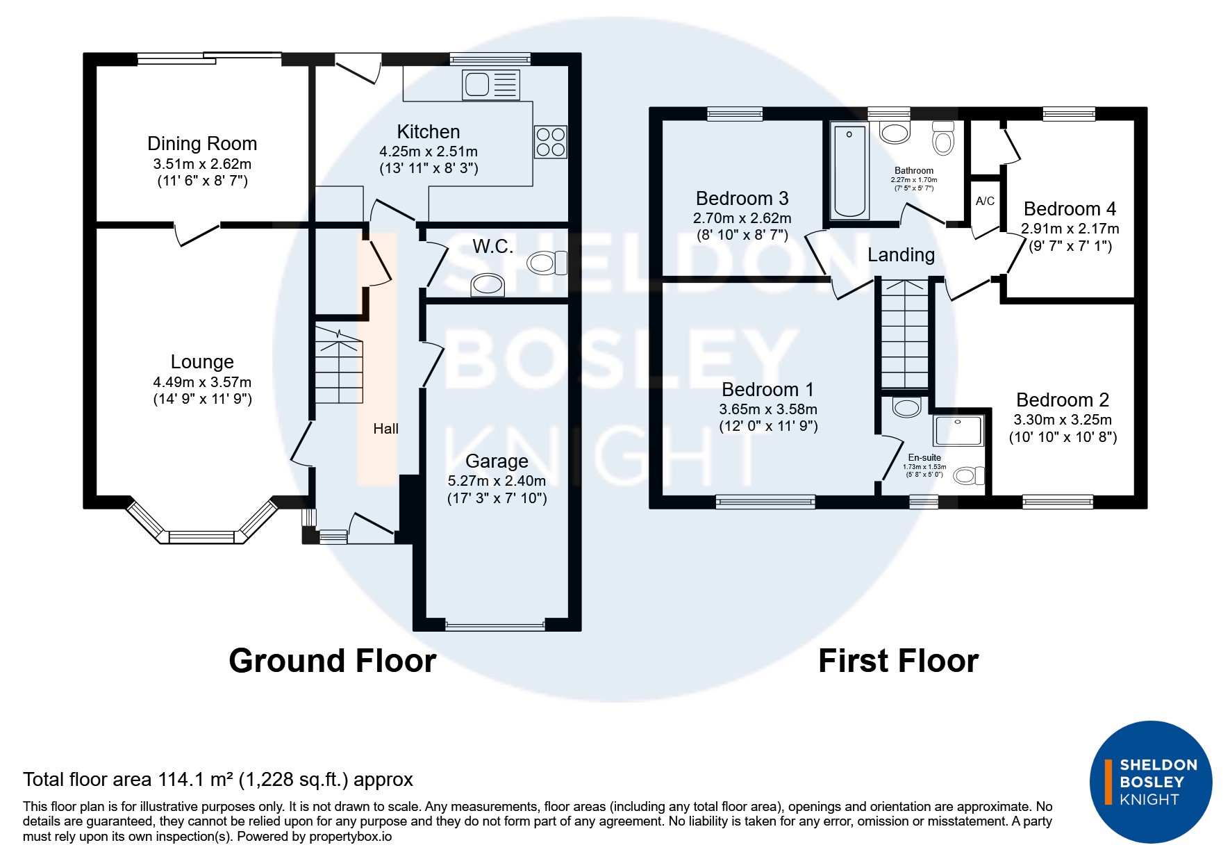Floorplan, 4 bedroom detached house for sale, Hanson Avenue, Shipston-On-Stour, CV36