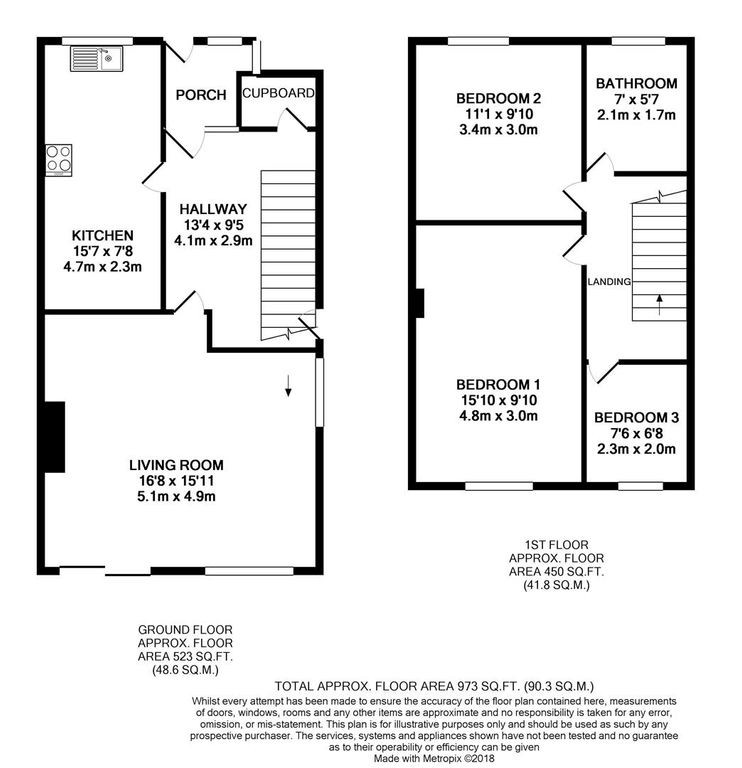 Floor plan, 3 bedroom semi detached house for sale, Nova Croft, Coventry, CV5