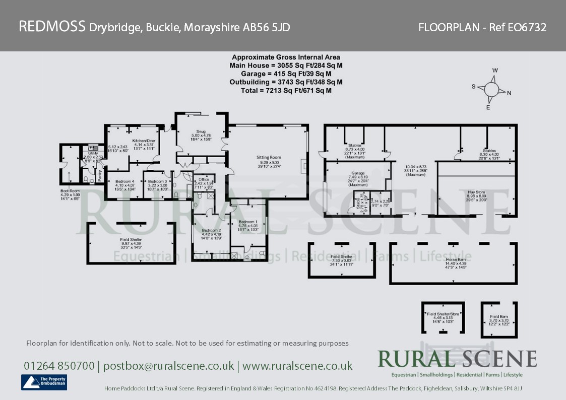 Floorplan, 4 bedroom detached bungalow for sale, Redmoss, Buckie, AB56