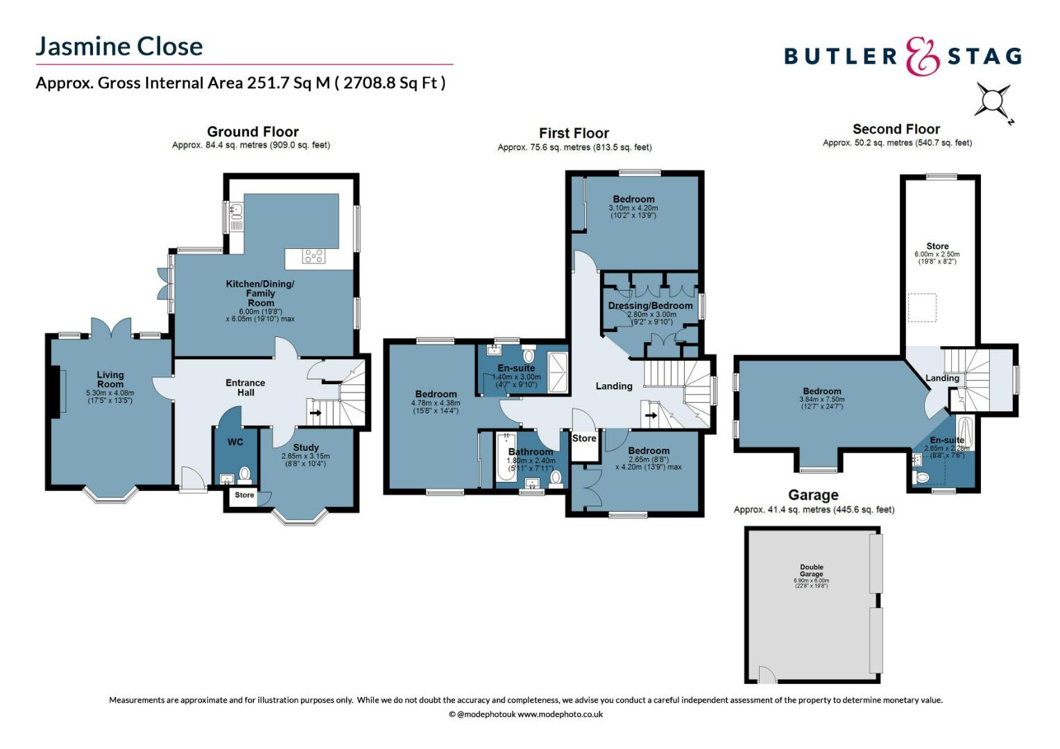 Floor plan, 5 bedroom detached house for sale, Jasmine Close, Brentwood, CM13