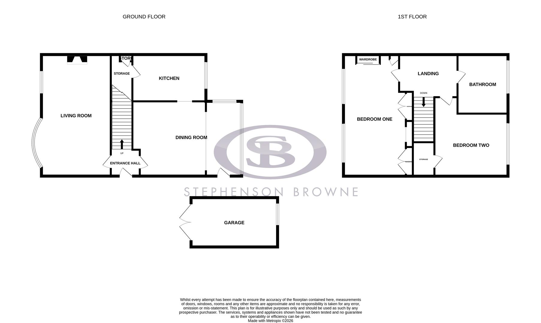 Floor plan, 2 bedroom house for sale, Belgrave Avenue, Congleton, CW12