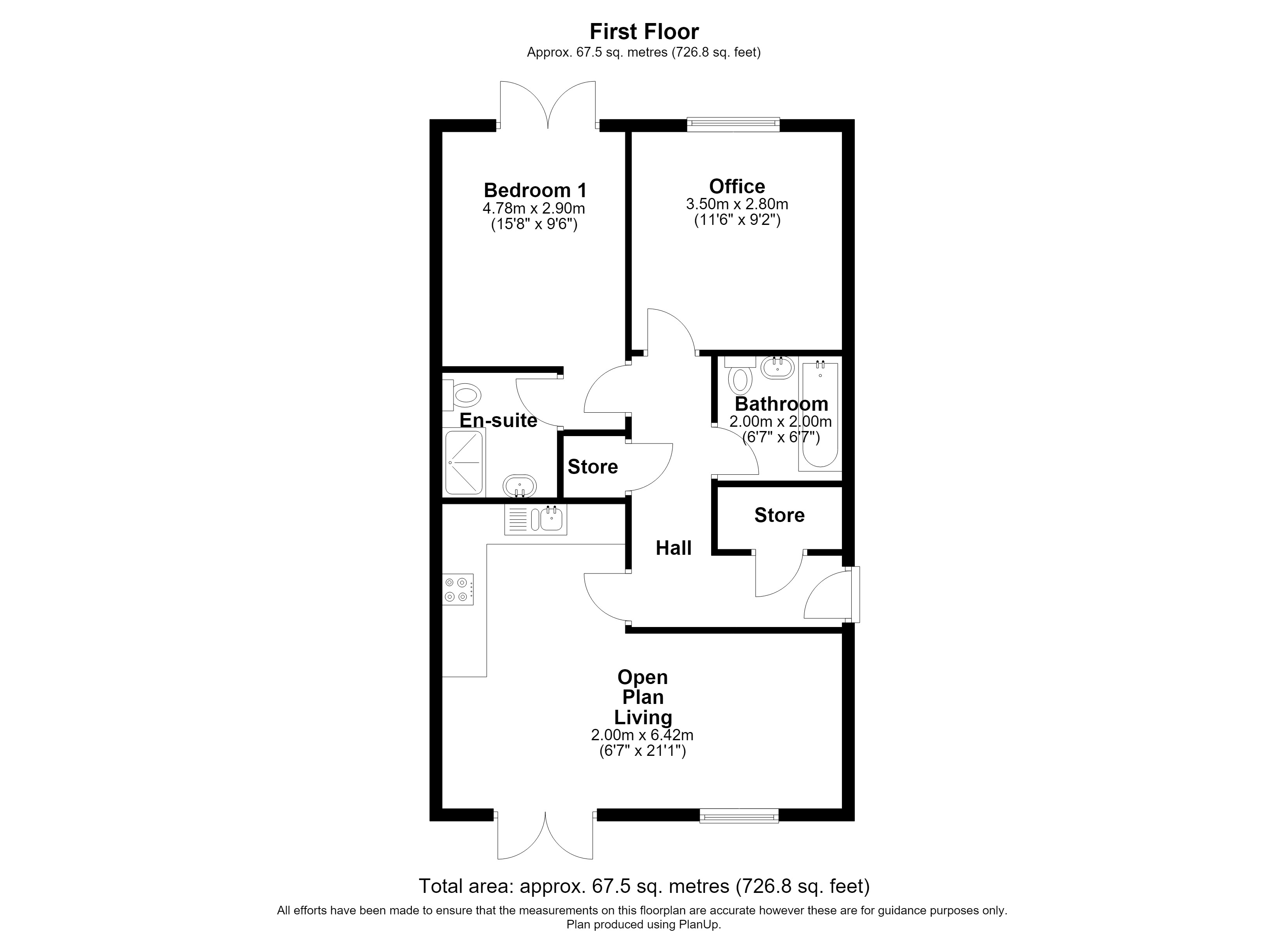 Floorplan, 2 bedroom apartment for sale, Macdonald Road, Coventry, CV2