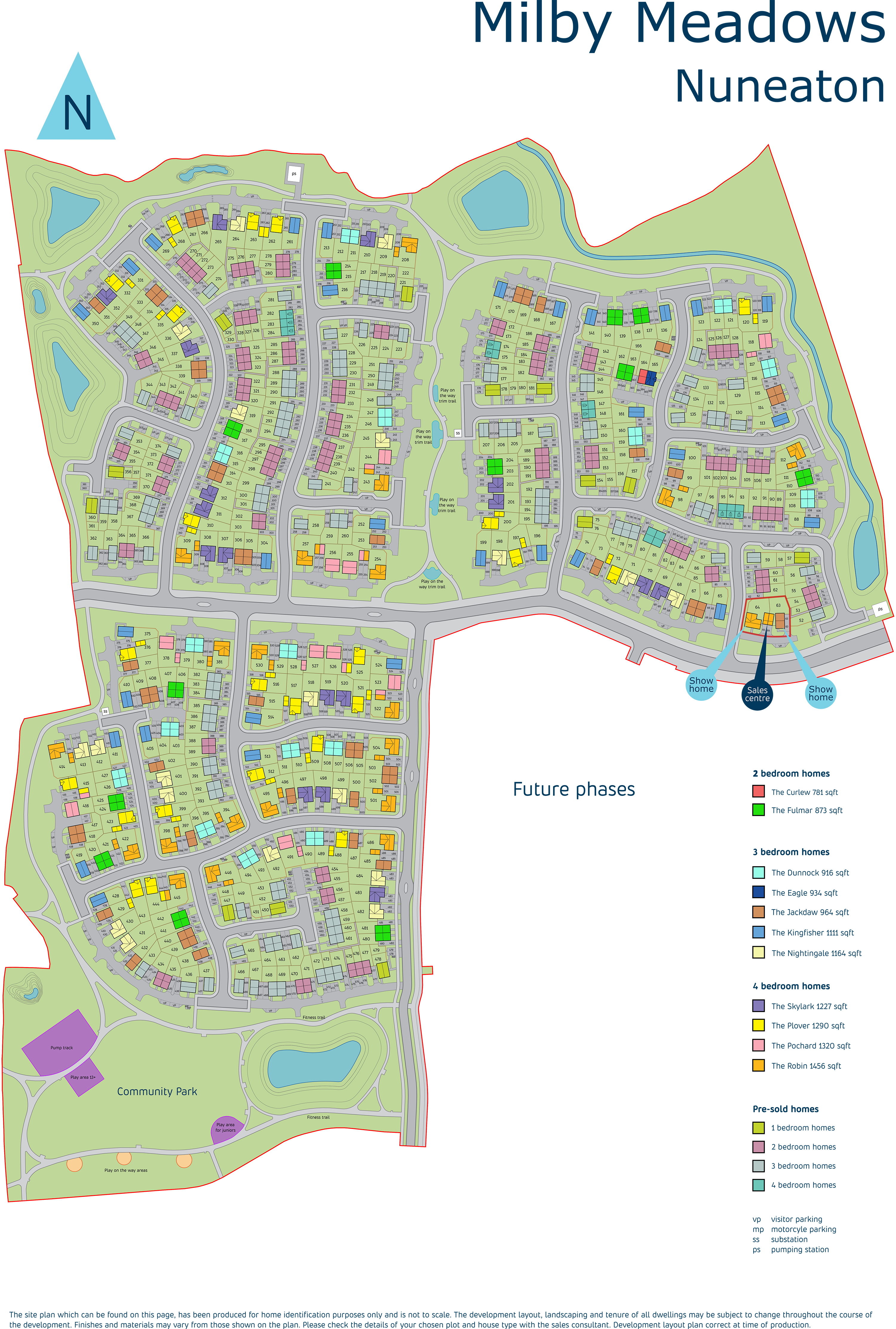 Floorplan, 2 bedroom semi detached house for sale, PLOT 110, Nuneaton, CV11