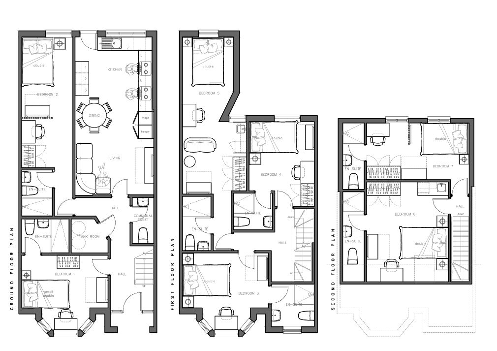 Floor plan, 7 bedroom mid-terraced house for sale, Chichester Road, Portsmouth, PO2