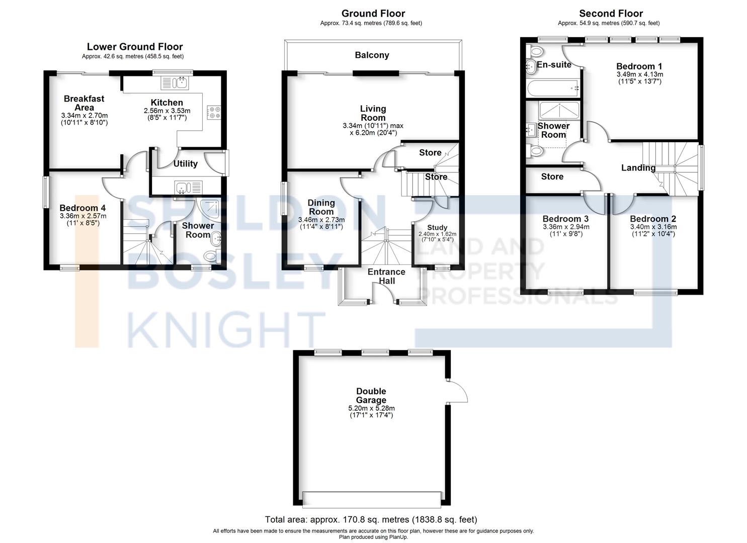 Floorplan, 4 bedroom detached house for sale, River Way, Shipston-On-Stour, CV36