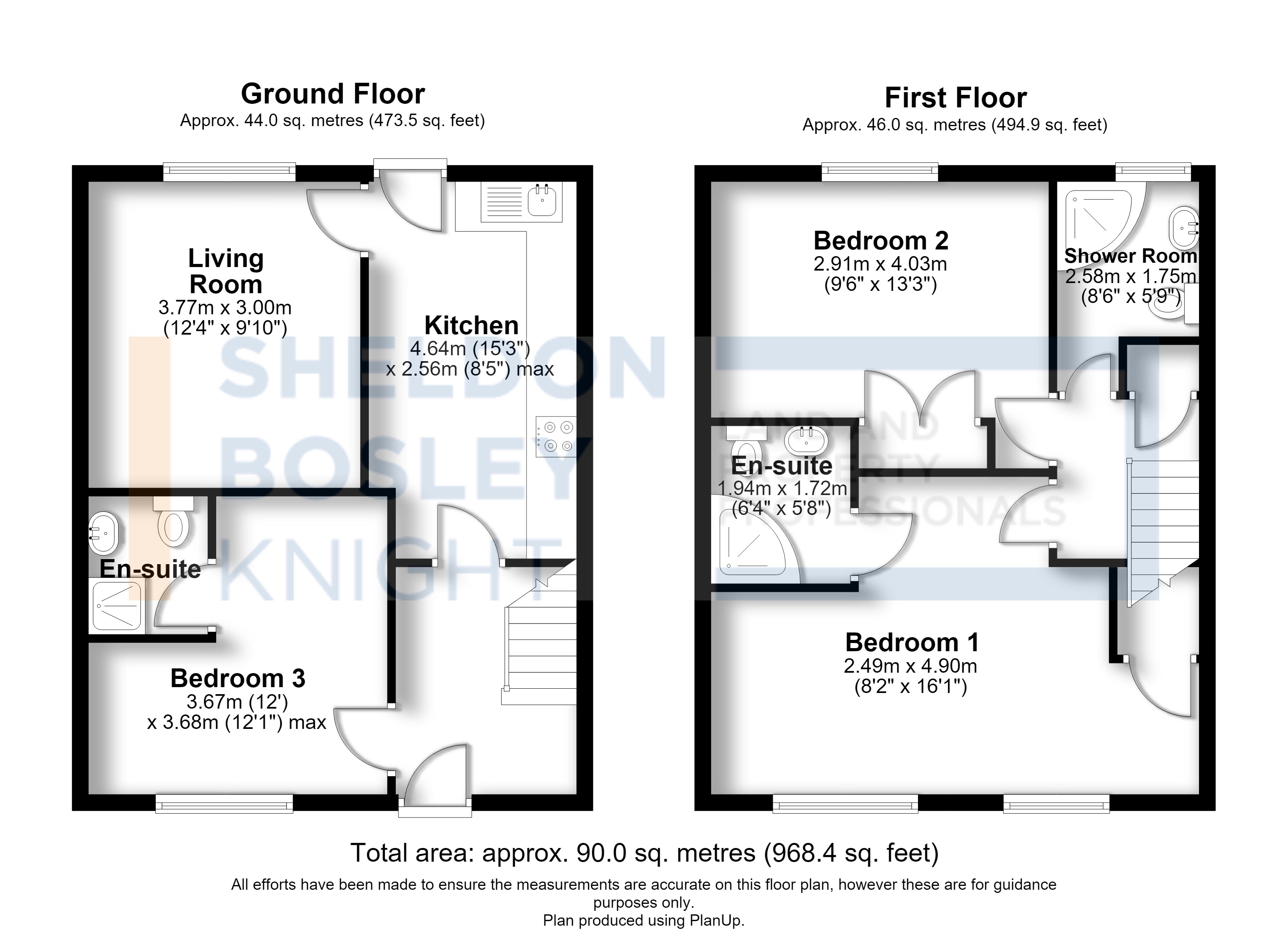 Floorplan, 3 bedroom terraced house for sale, Sir Henry Parkes Road, Coventry, CV4