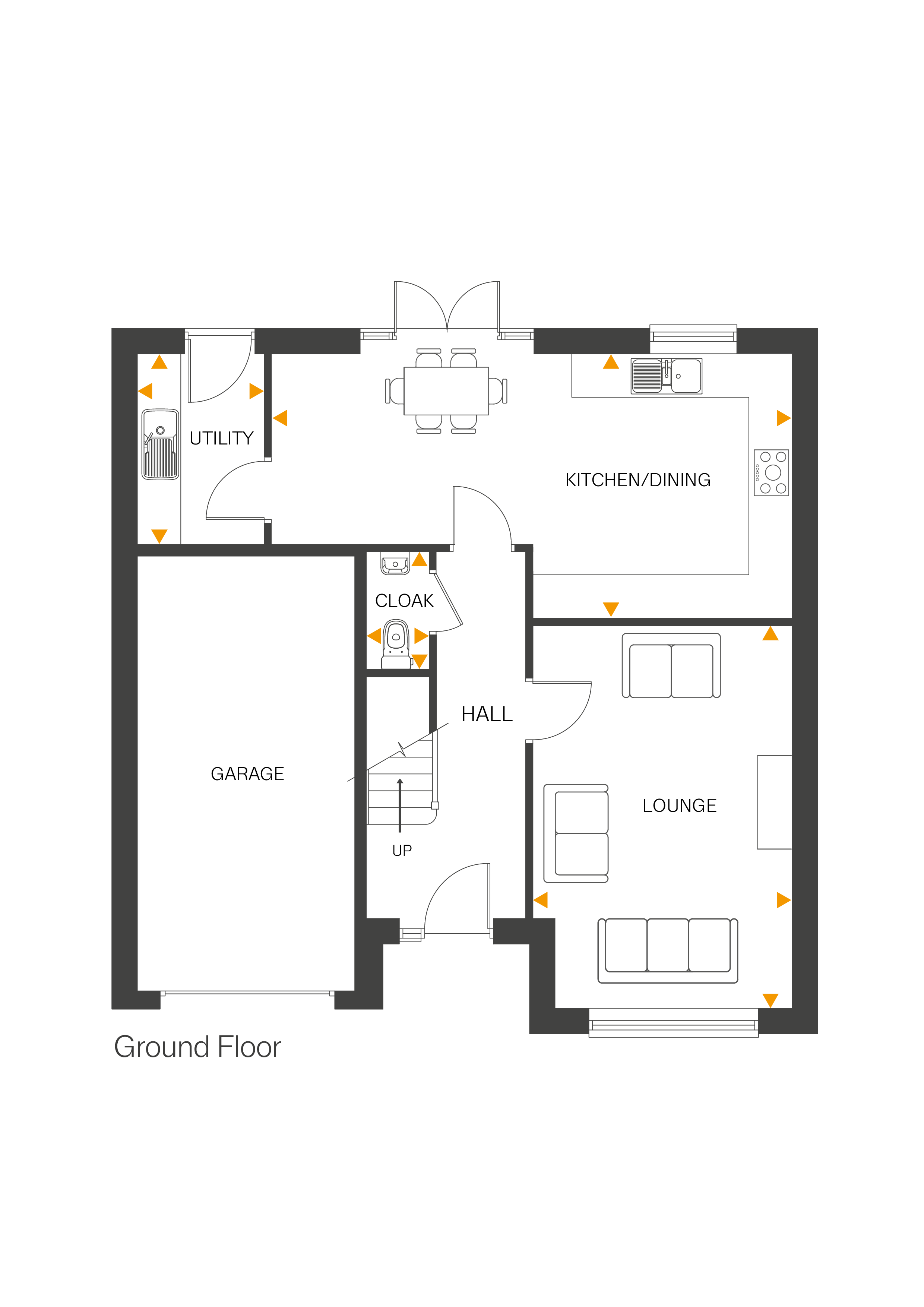 Floorplan, 4 bedroom detached house for sale, Plot 59 (THE SHERBOURNE), Coventry, CV4