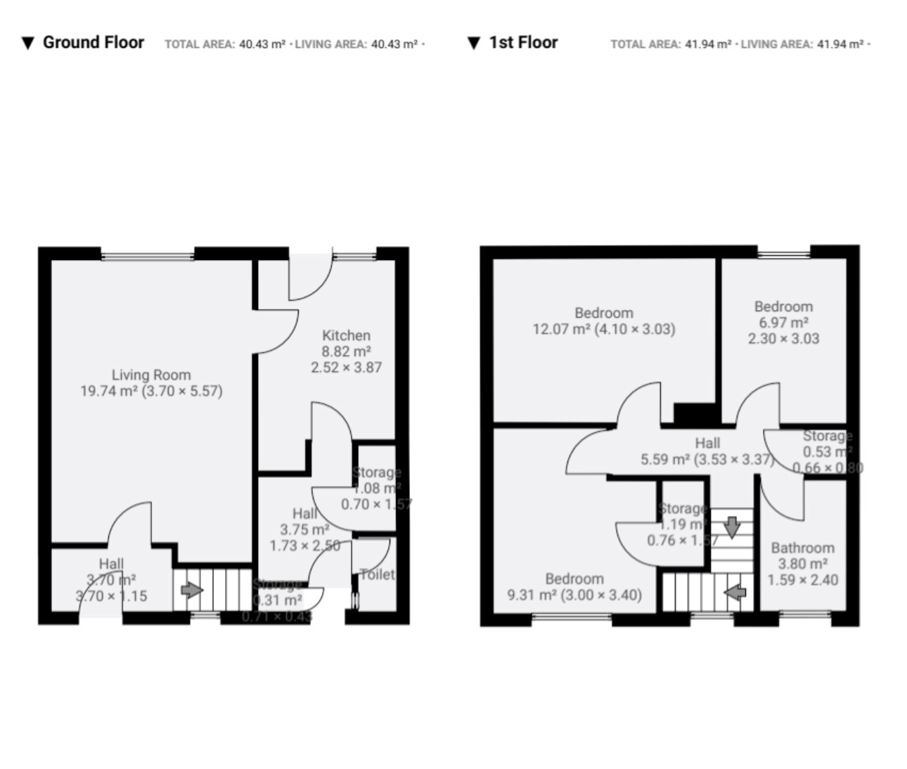 Floor plan, 3 bedroom end of terrace house for sale, Delius Street, Coventry, CV4