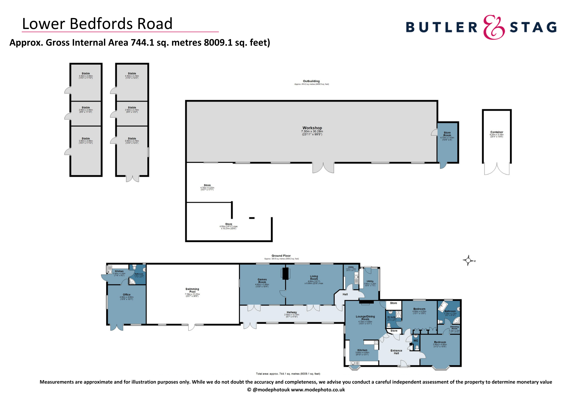 Floor plan, 4 bedroom detached bungalow for sale, Lower Bedfords Road, Romford, RM1