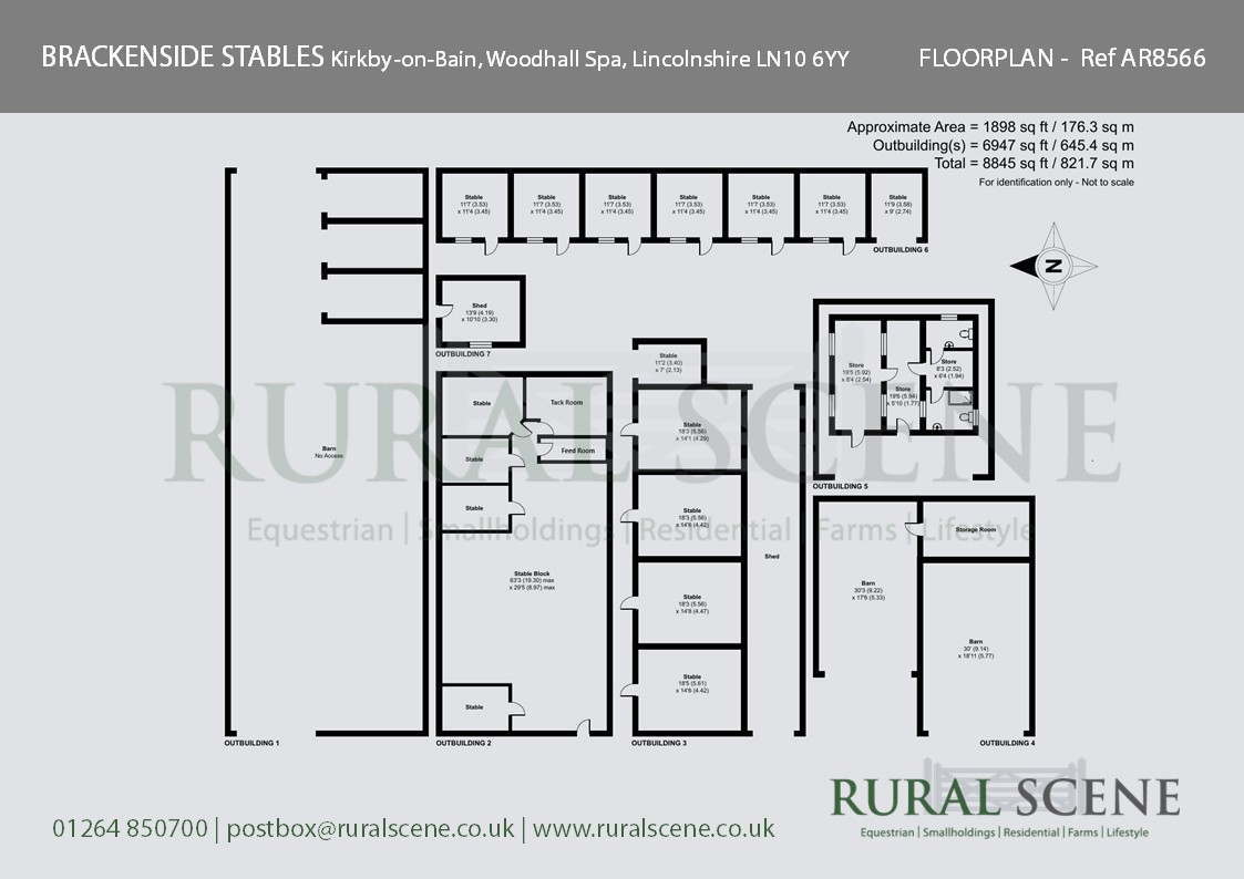 Floorplan, 3 bedroom detached bungalow for sale, Brackenside Stables, Woodhall Spa, LN10