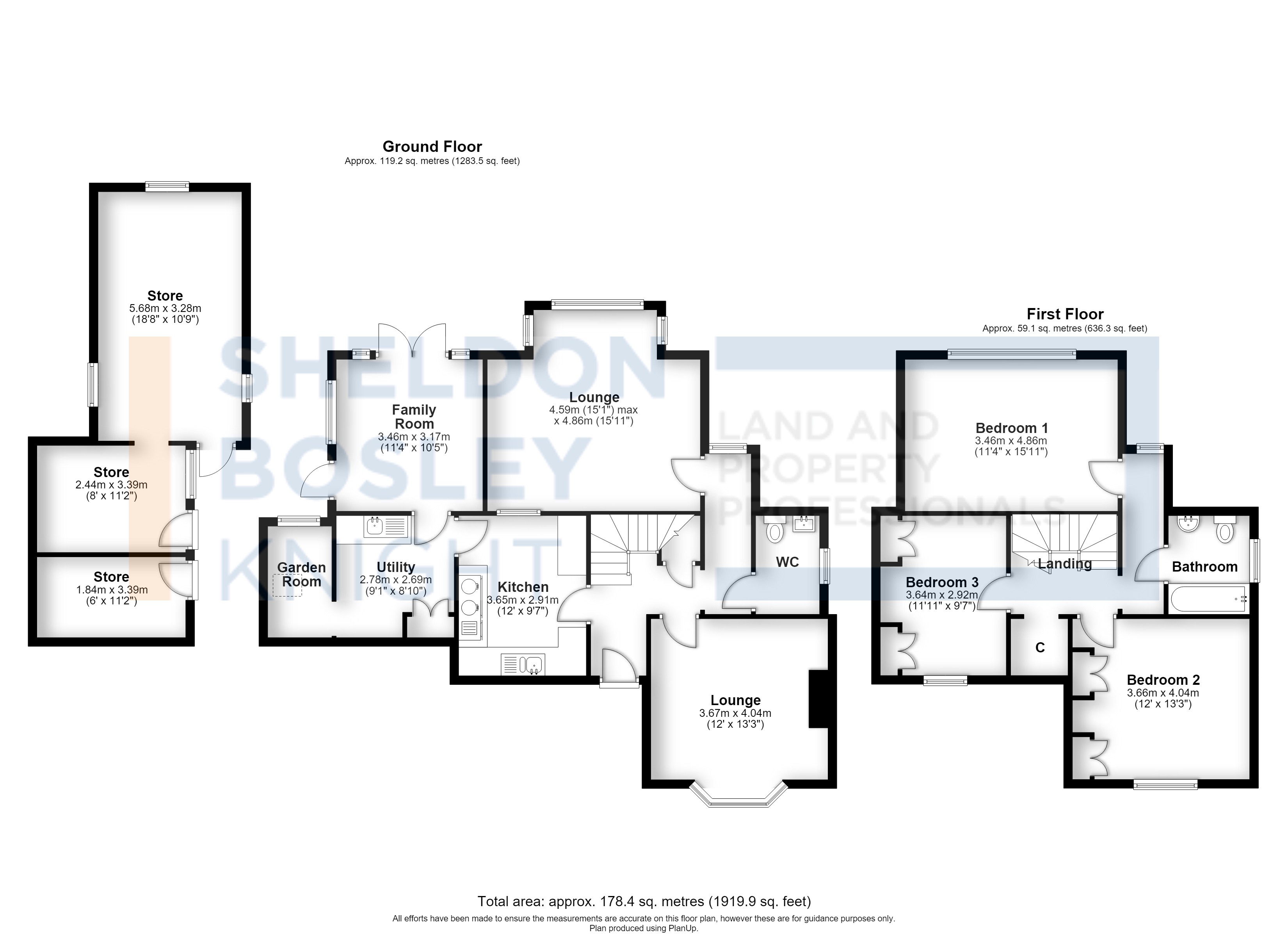 Floorplan, 3 bedroom detached house for sale, Green Lane, Shipston-On-Stour, CV36