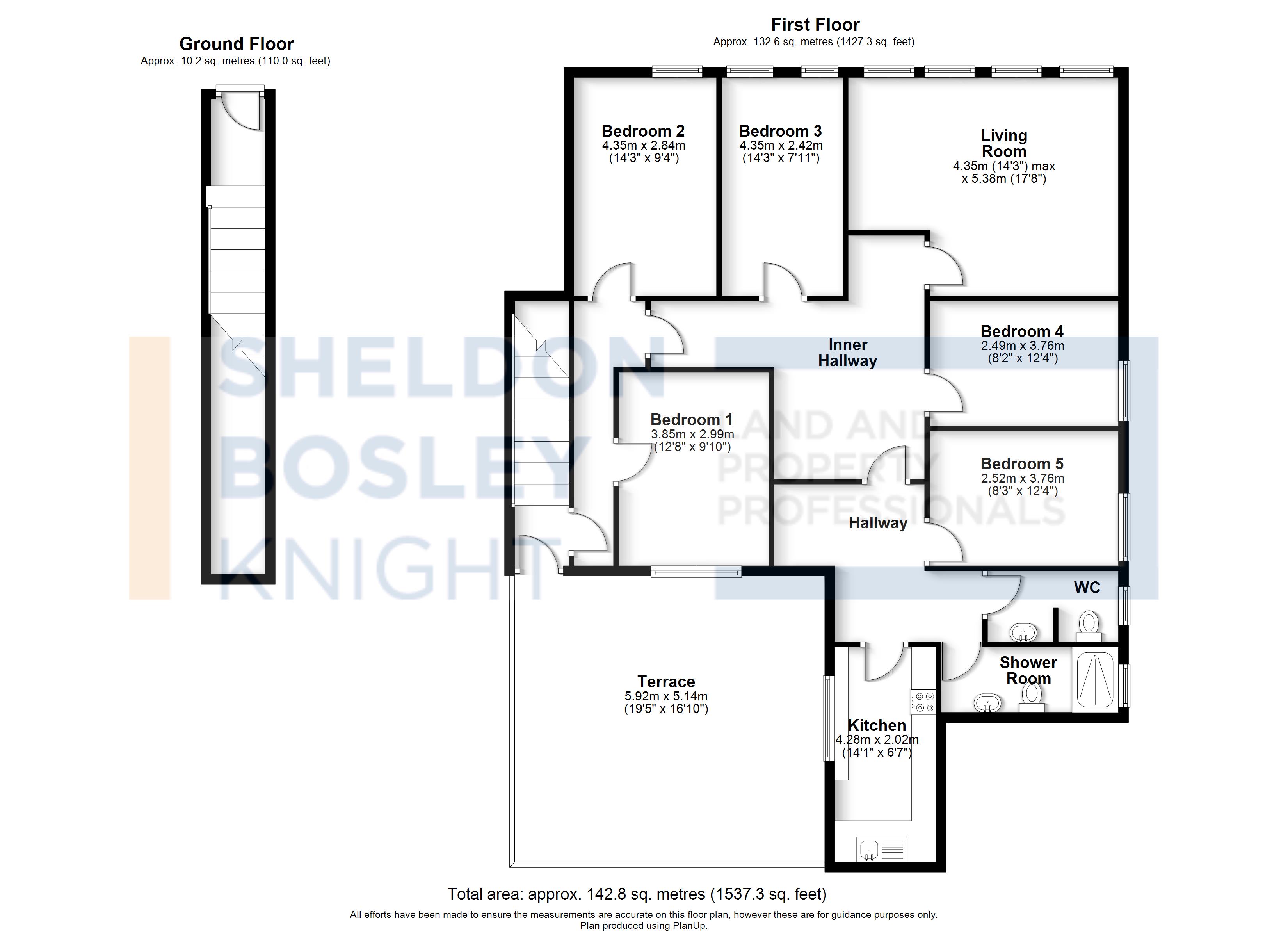 Floorplan, 5 bedroom flat for sale, Earlsdon Street, Coventry, CV5