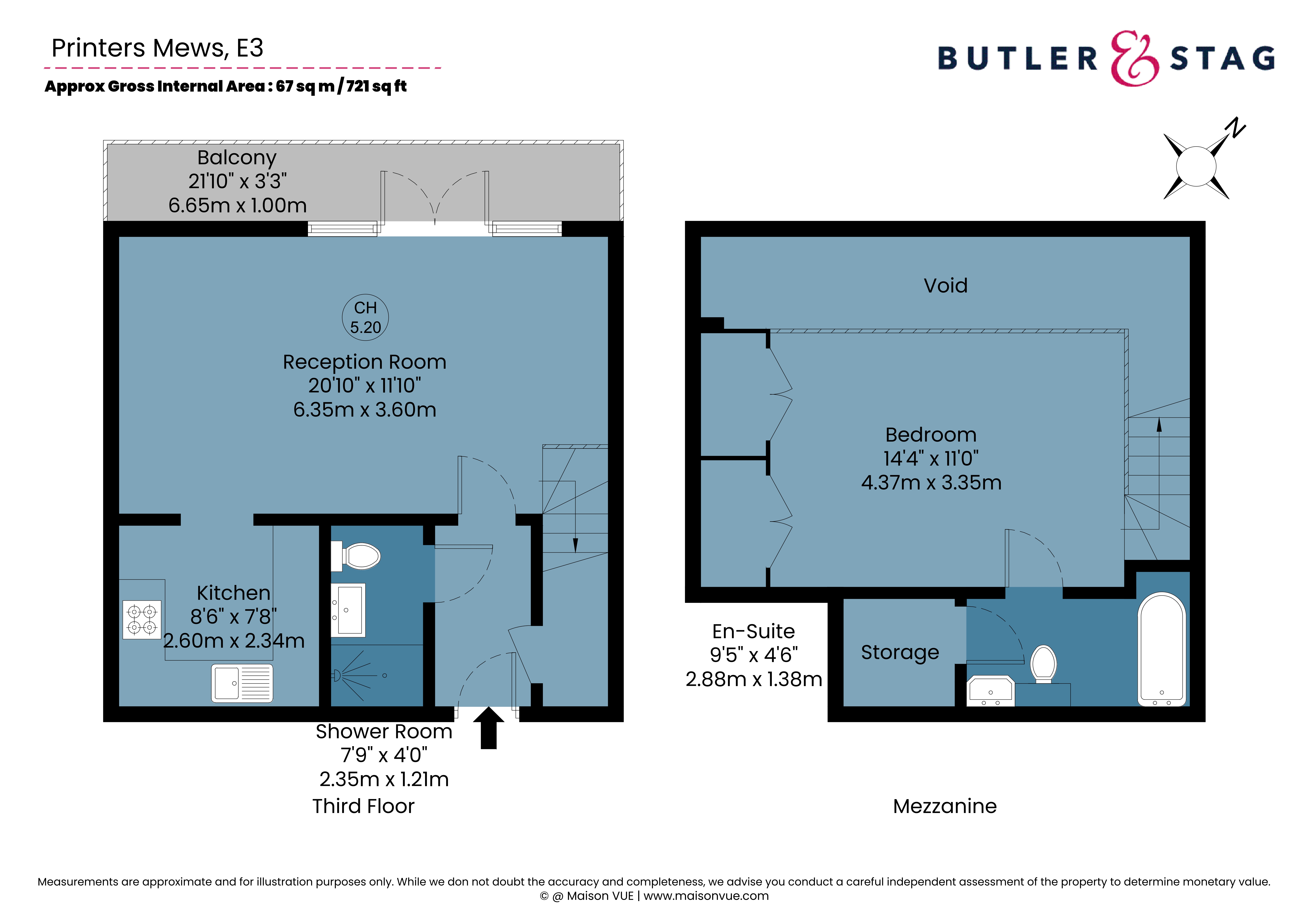 Floor plan, 1 bedroom flat for sale, Printers Mews, London, E3