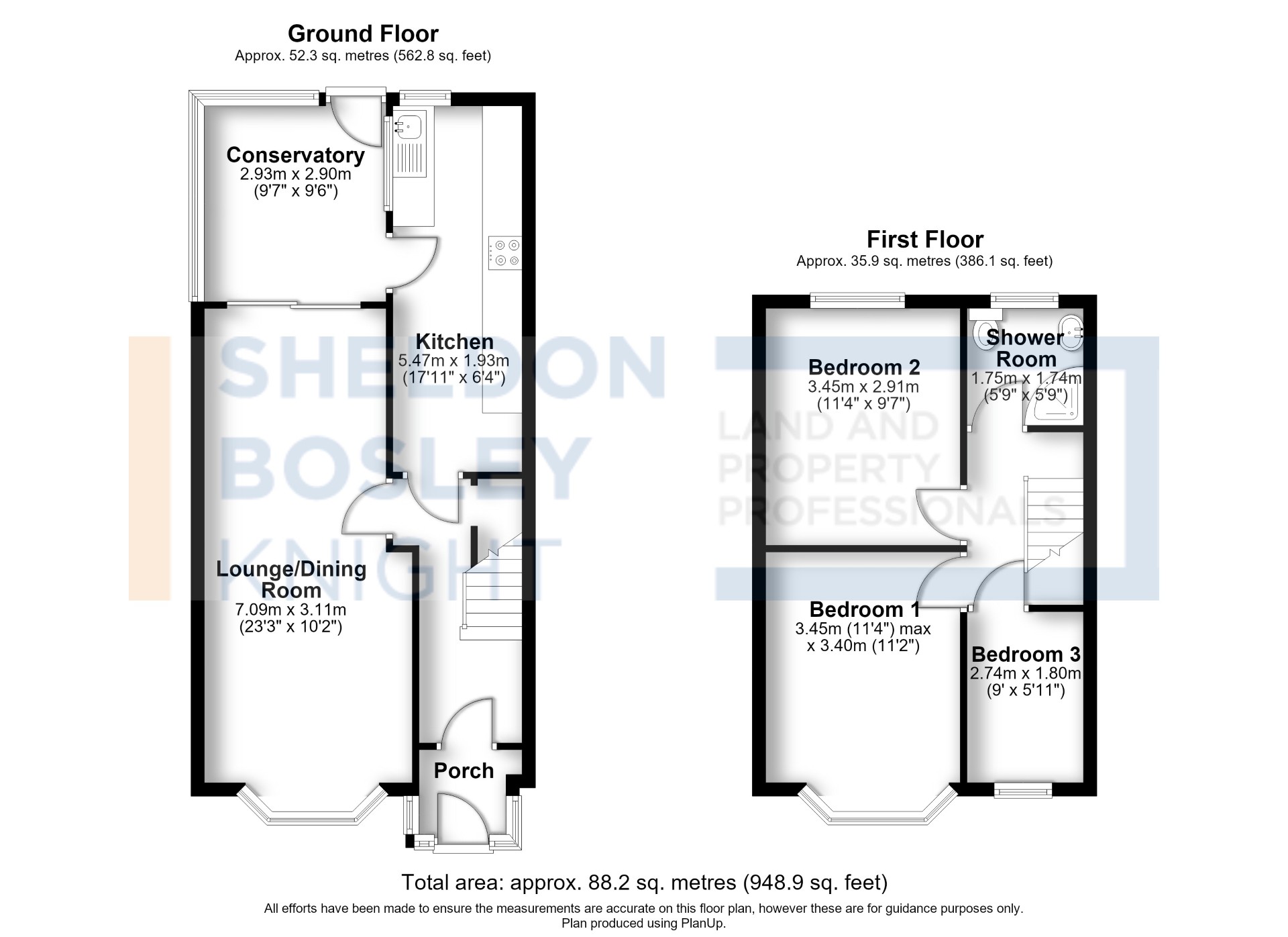 Floorplan, 3 bedroom terraced house for sale, Ansty Road, Coventry, CV2