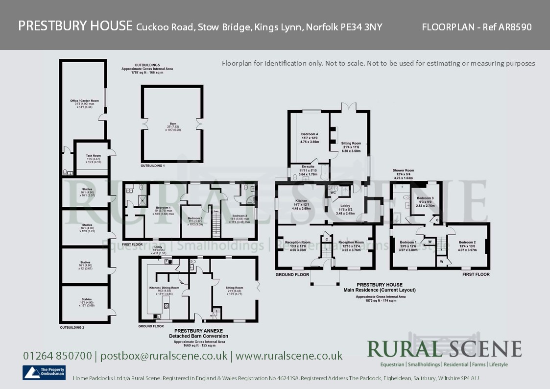 Floorplan, 7 bedroom detached house for sale, Prestbury House Cuckoo Road, King's Lynn, PE34