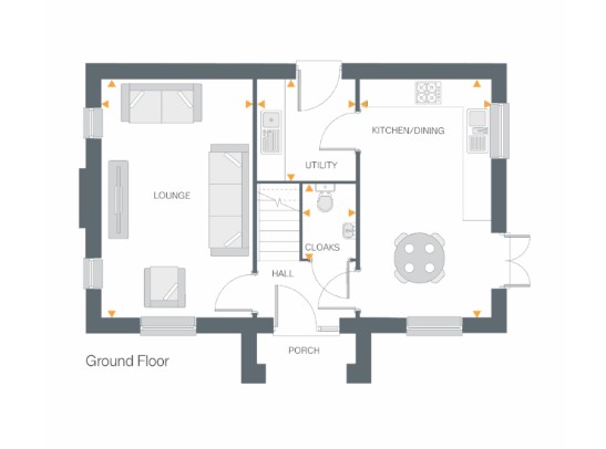 Floorplan, 3 bedroom detached house for sale, Plot 56 (THE DEE), Coventry, CV4