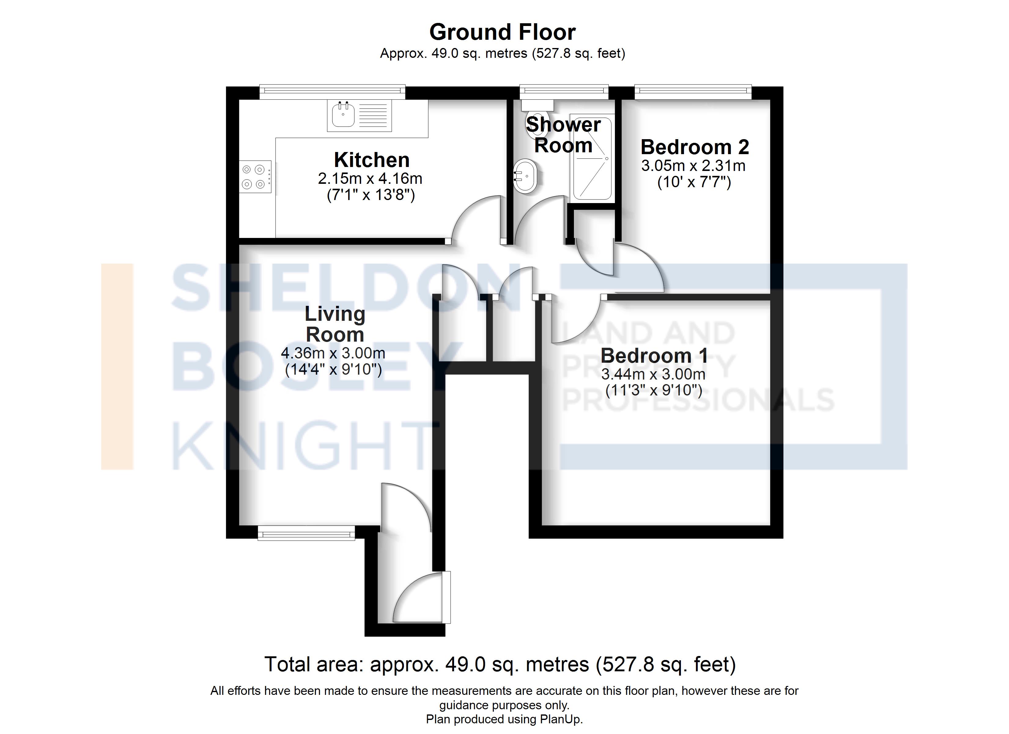 Floorplan, 2 bedroom flat for sale, Stonehouse Lane, Coventry, CV3