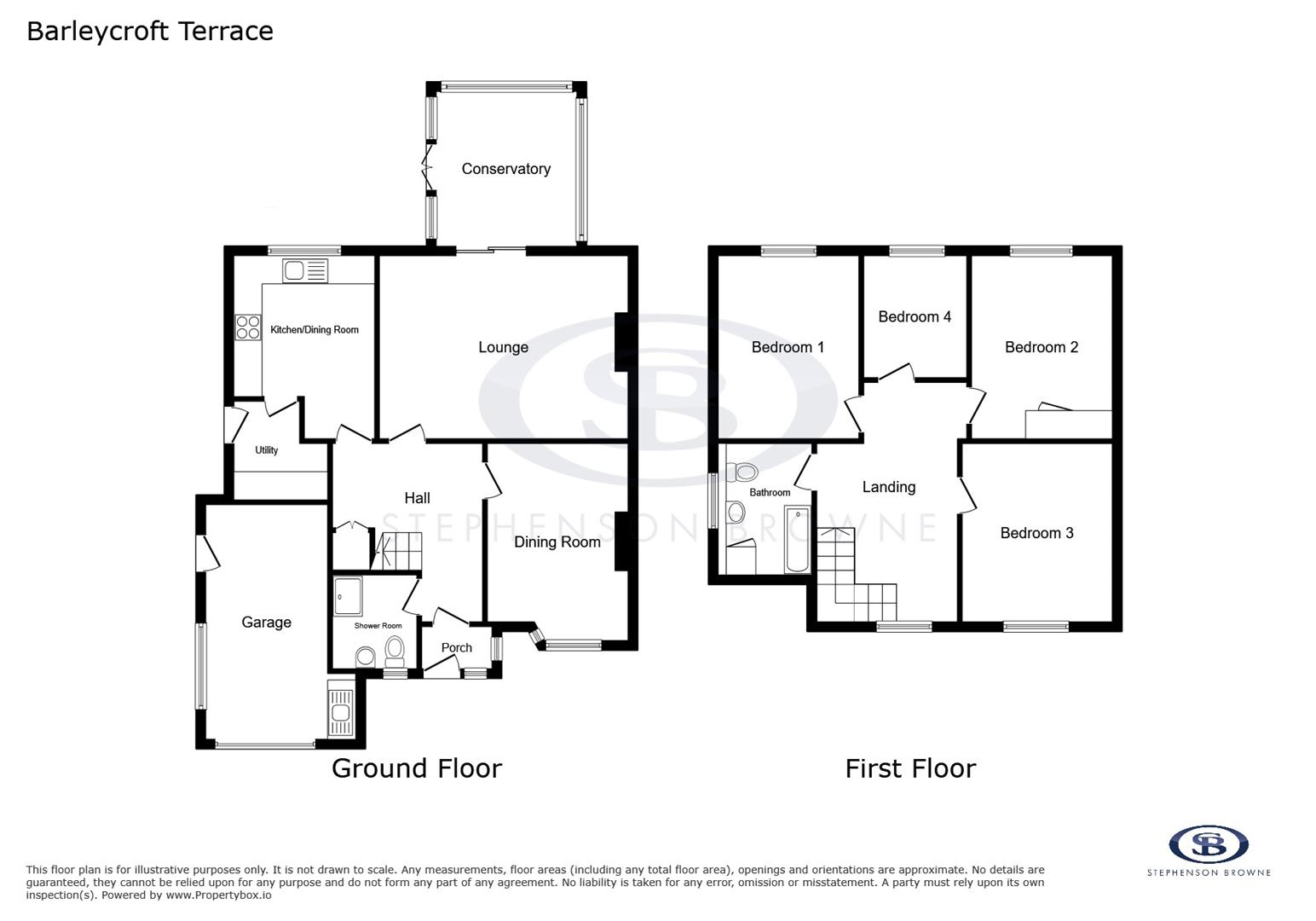 Floor plan, 4 bedroom house for sale, Barleycroft Terrace, Stoke-On-Trent, ST7