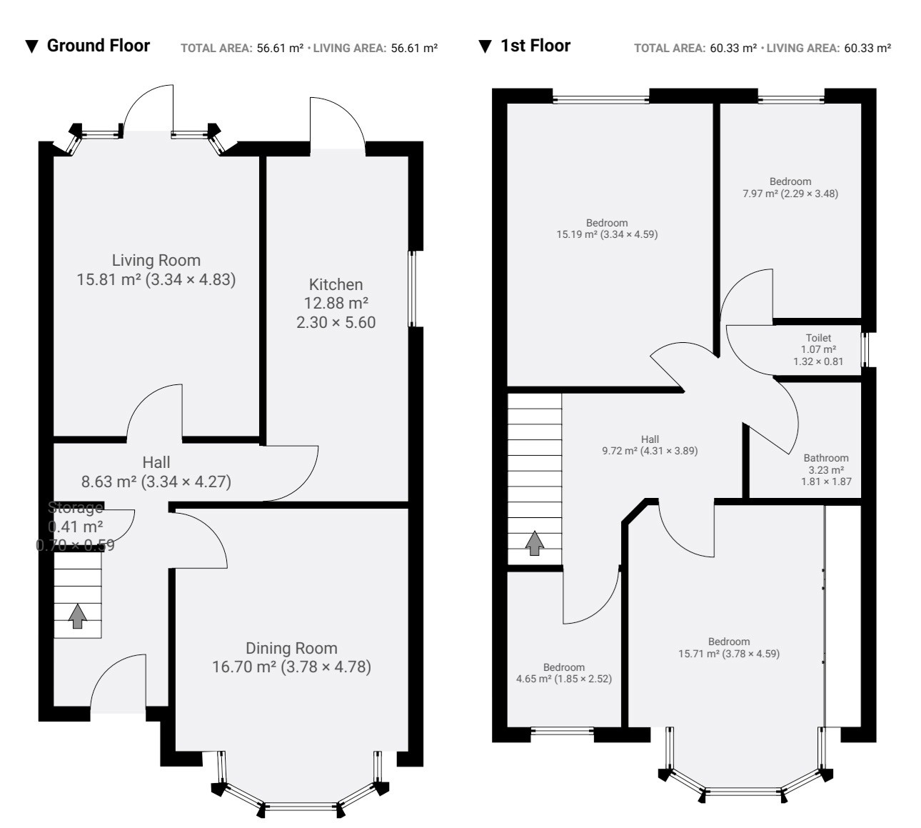 Floor plan, 4 bedroom semi detached house for sale, Beechwood Avenue, Coventry, CV5