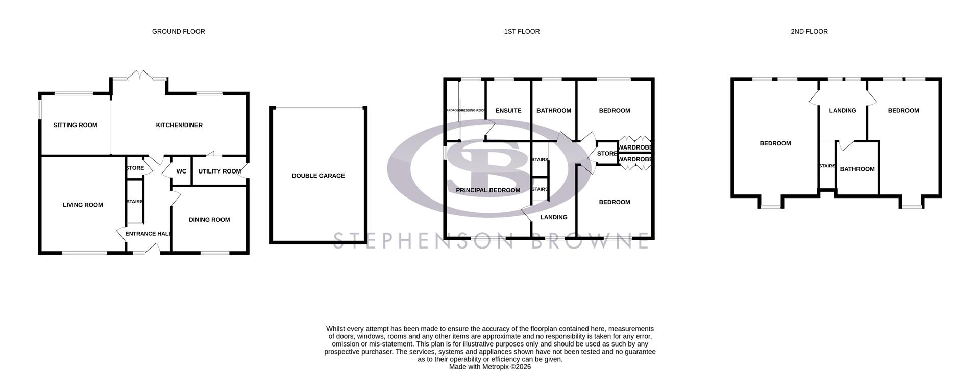 Floor plan, 5 bedroom house for sale, The Meadows, Crewe, CW3