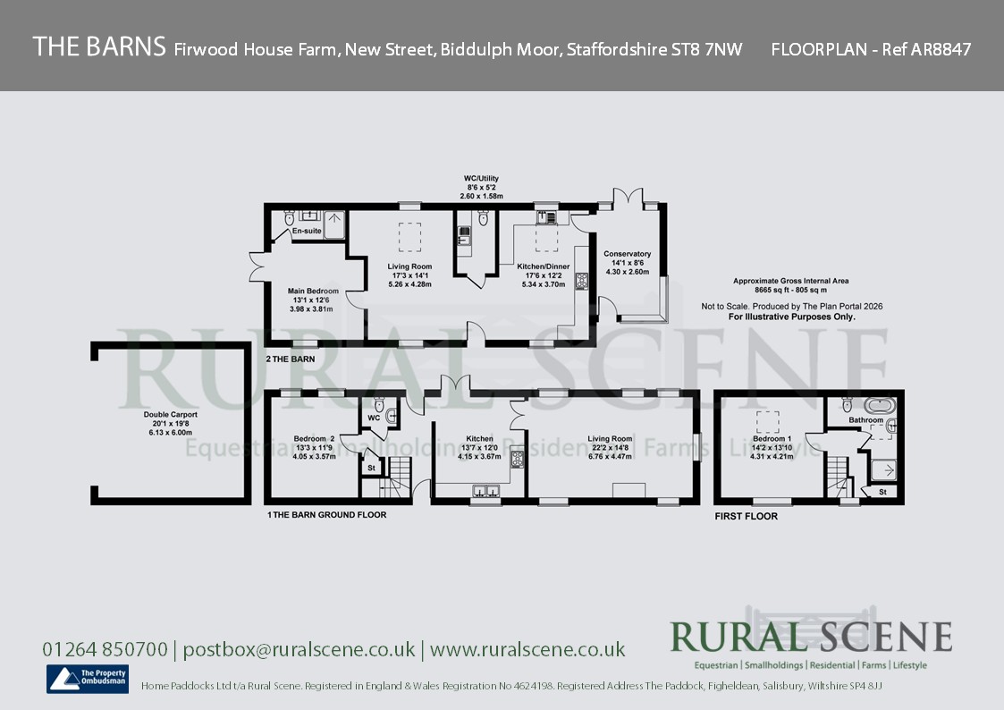 Floorplan, 3 bedroom detached house for sale, The Barns, Stoke-On-Trent, ST8