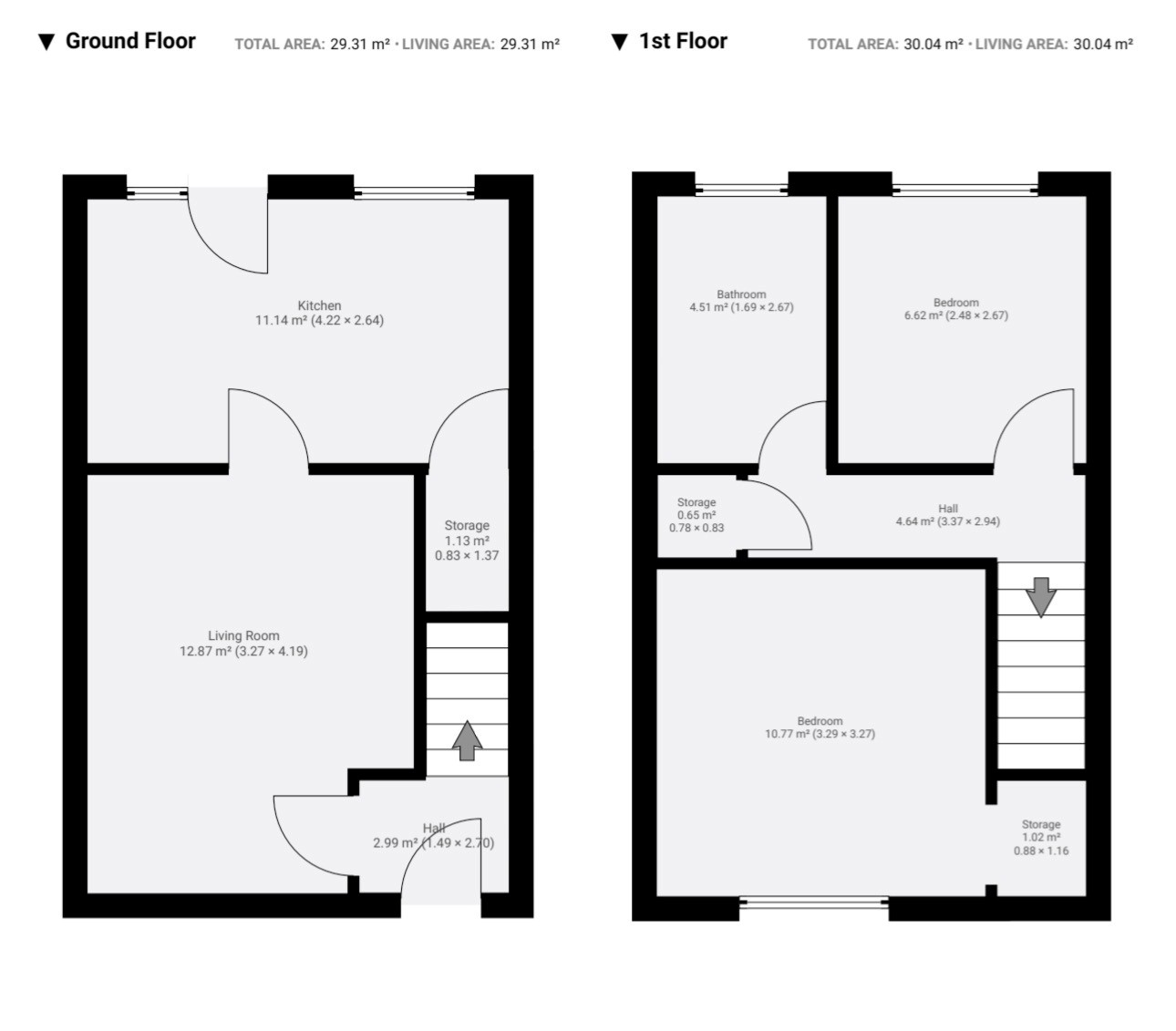 Floor plan, 2 bedroom mid-terraced house for sale, Hazelmere Close, Coventry, CV5