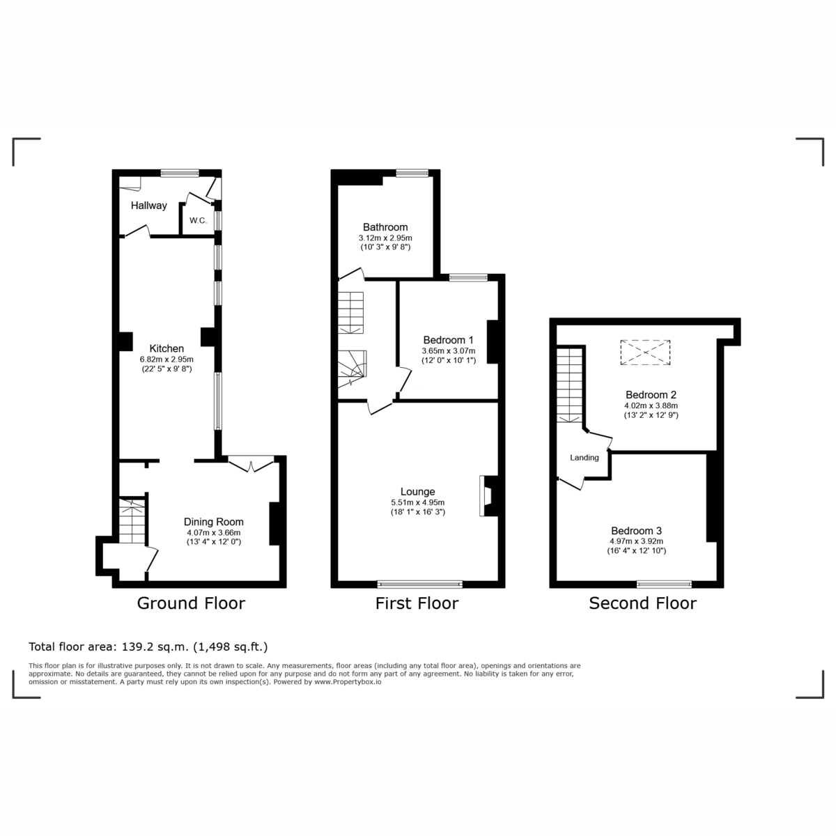 Floor plan, 3 bedroom for sale, High Street Llanberis, Caernarfon, LL55