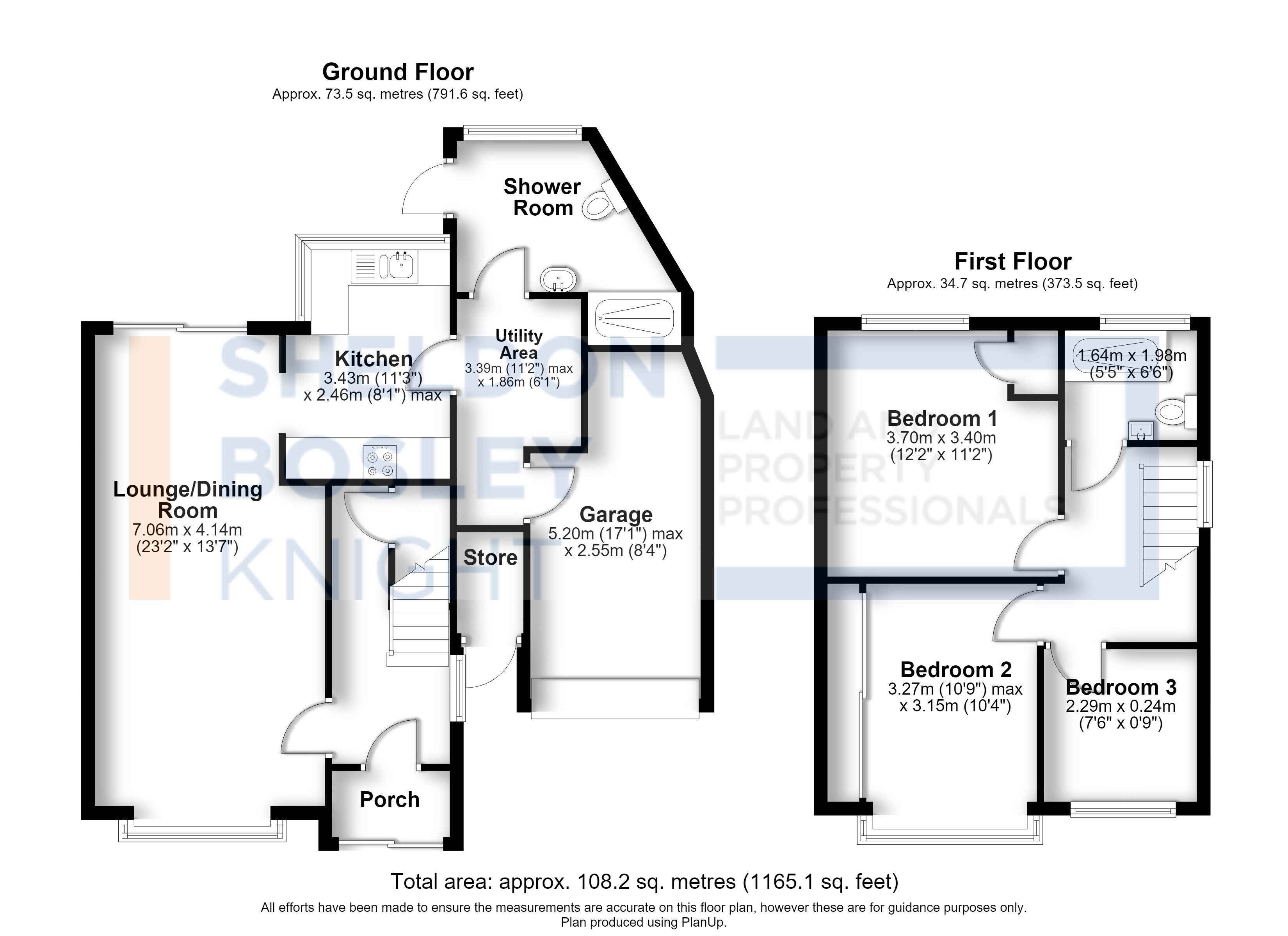 Floorplan, 3 bedroom semi detached house for sale, Tower Road, Bedworth, CV12